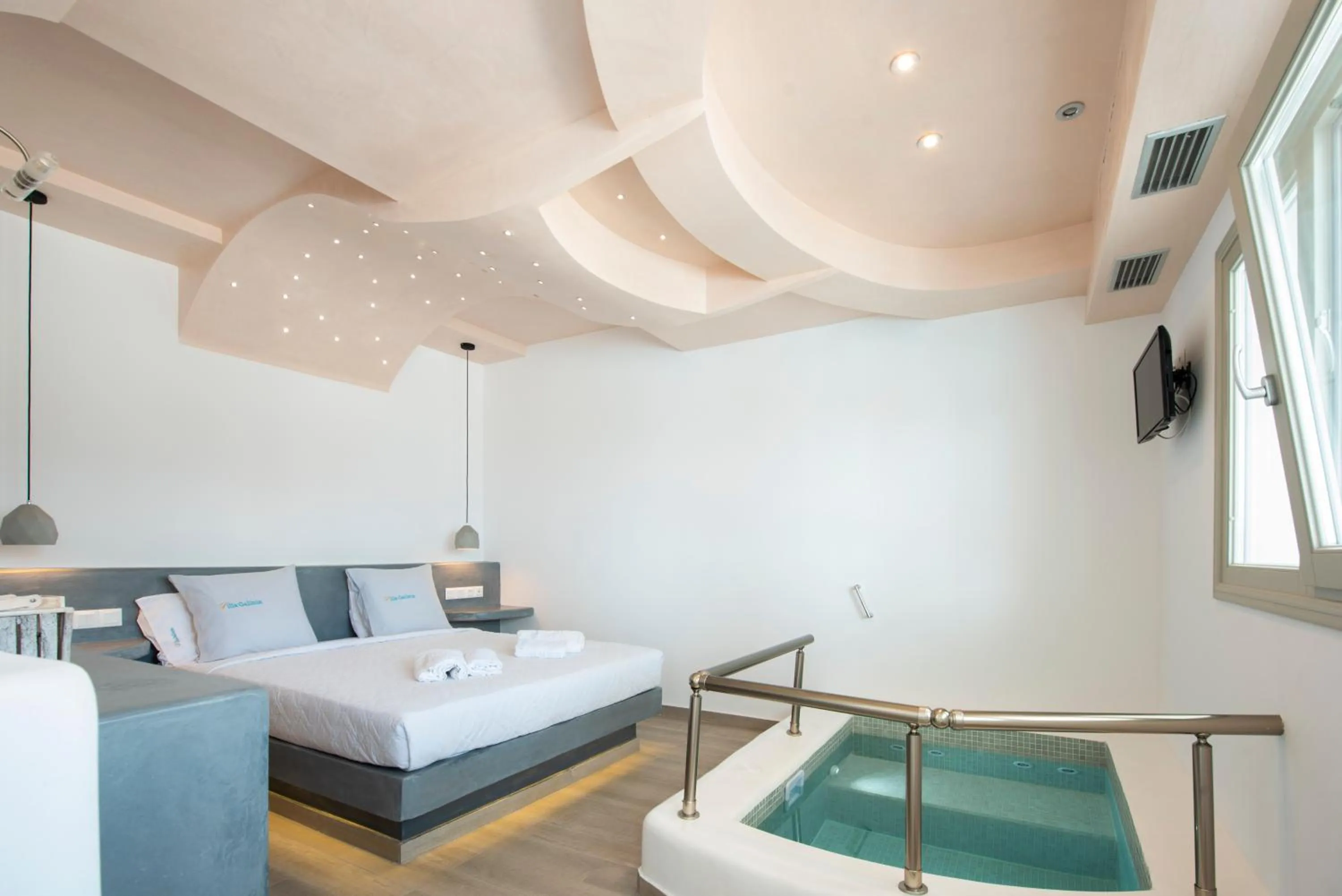 Bed in Villa Galinia