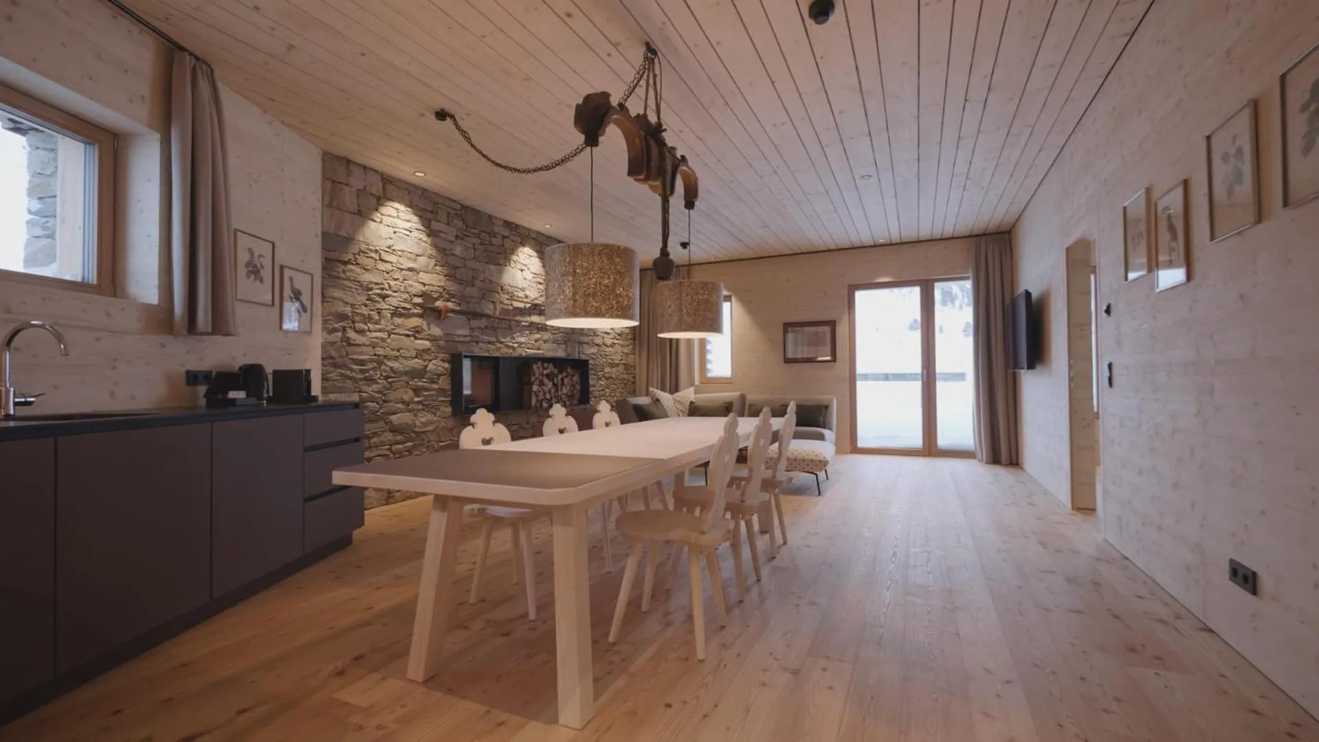 Kitchen or kitchenette in Hotel Jagdschloss Resort
