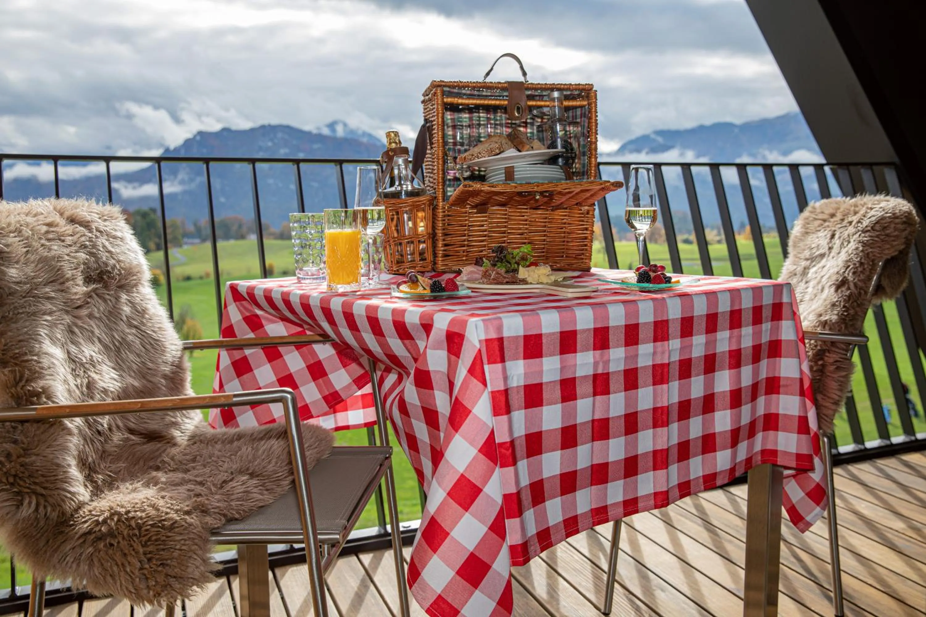 Balcony/Terrace in Gasthaus Badhof - Golfhotel