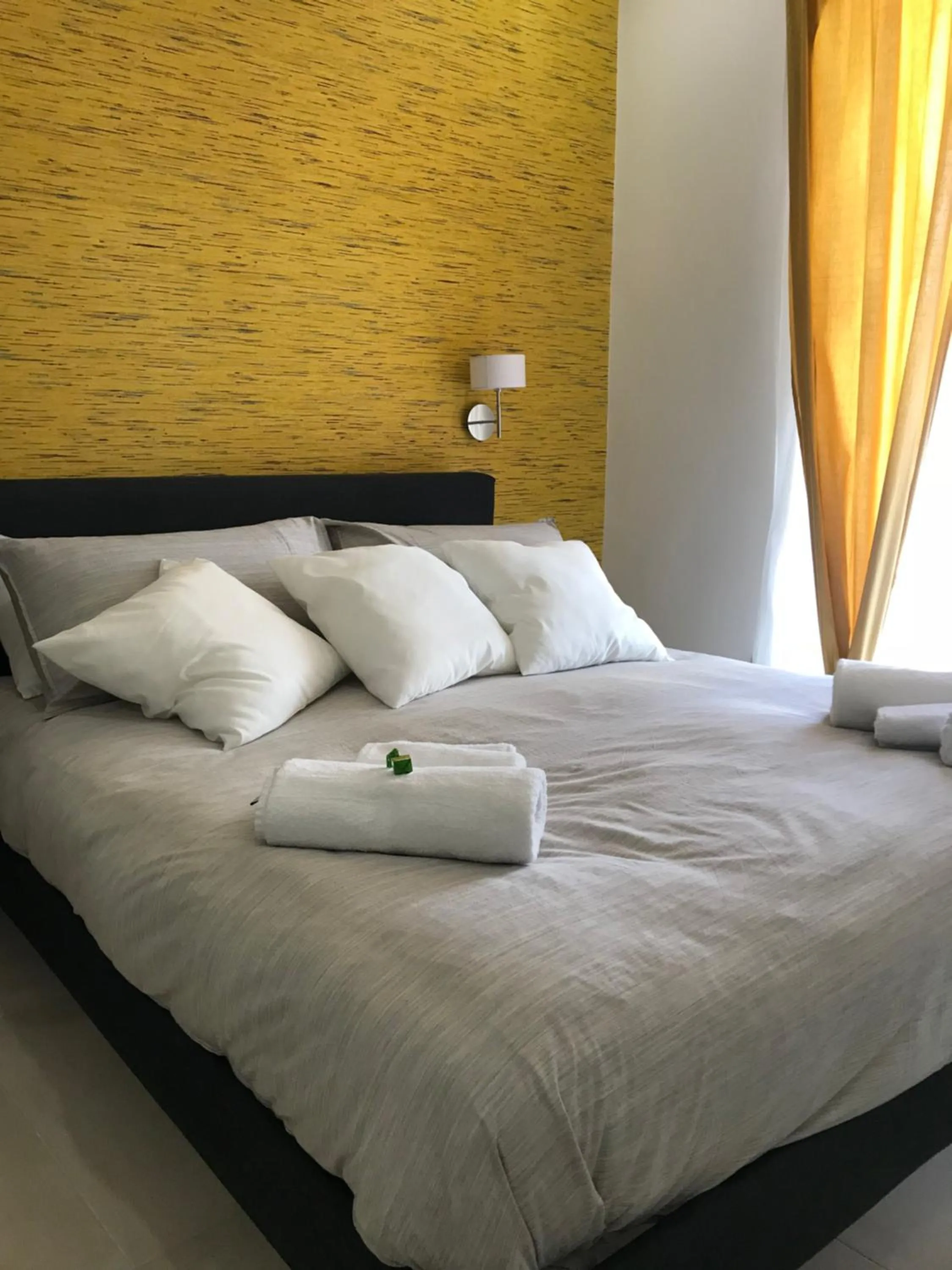 Balcony/Terrace, Bed in Terrazza Aragon Room and SPA