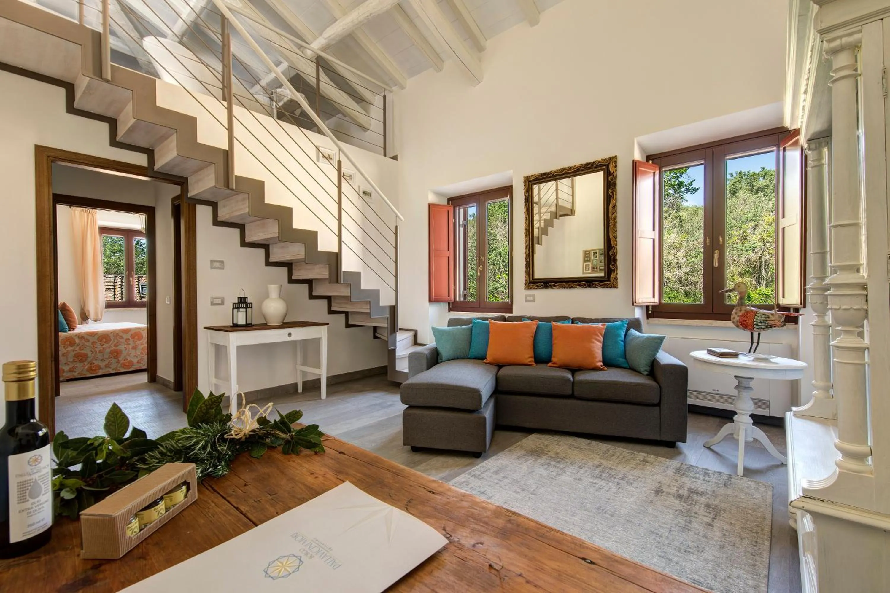 Living room in Borgo Pallavicini Mori