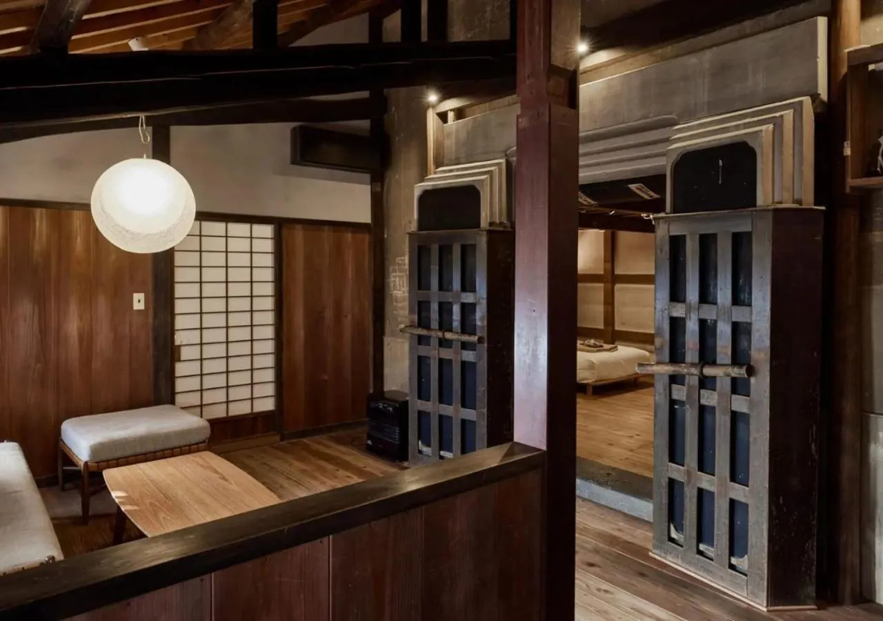 Bed in NIPPONIA Sawara Merchant Town Hotel