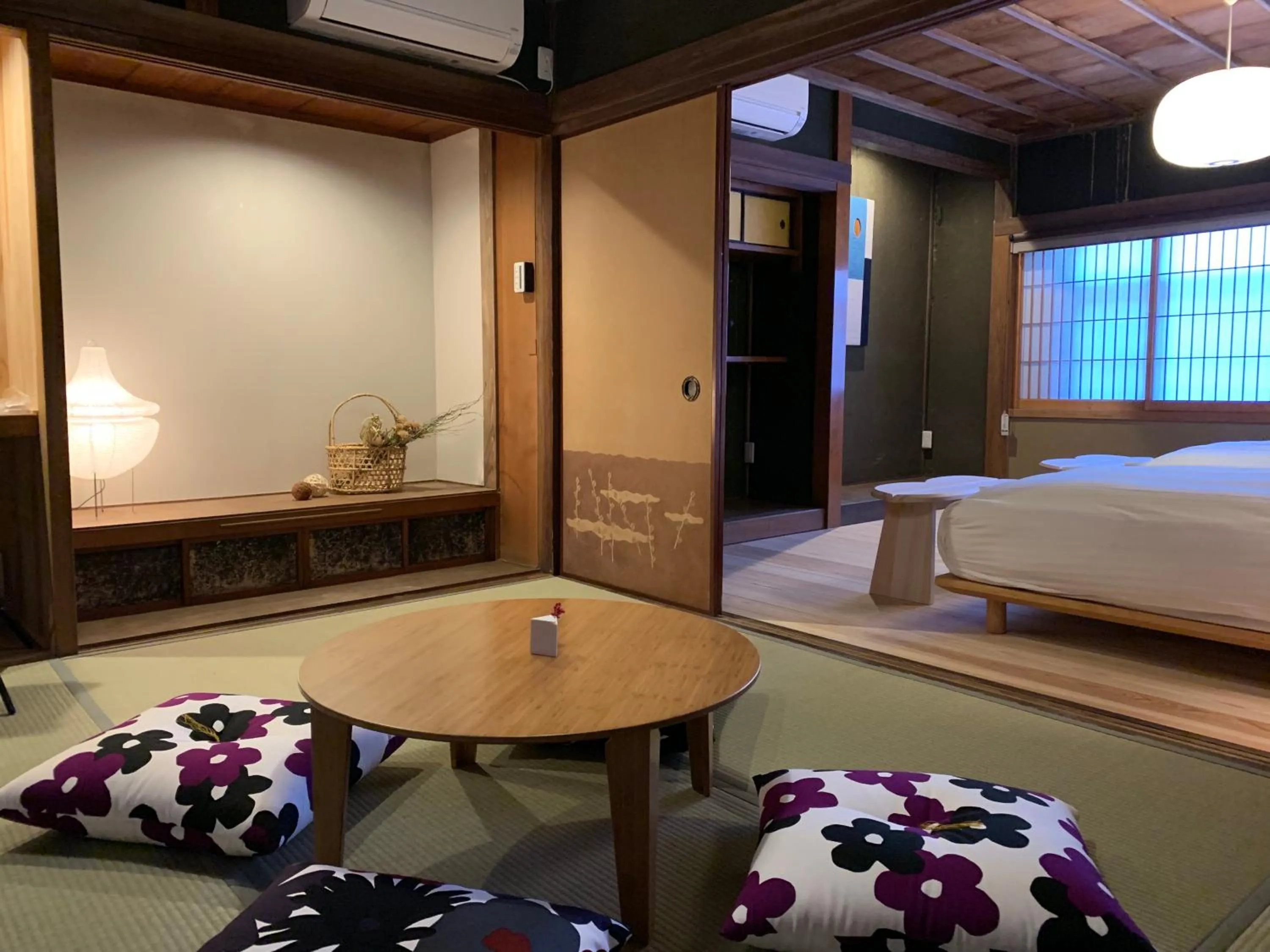 Bed in NIPPONIA Sawara Merchant Town Hotel