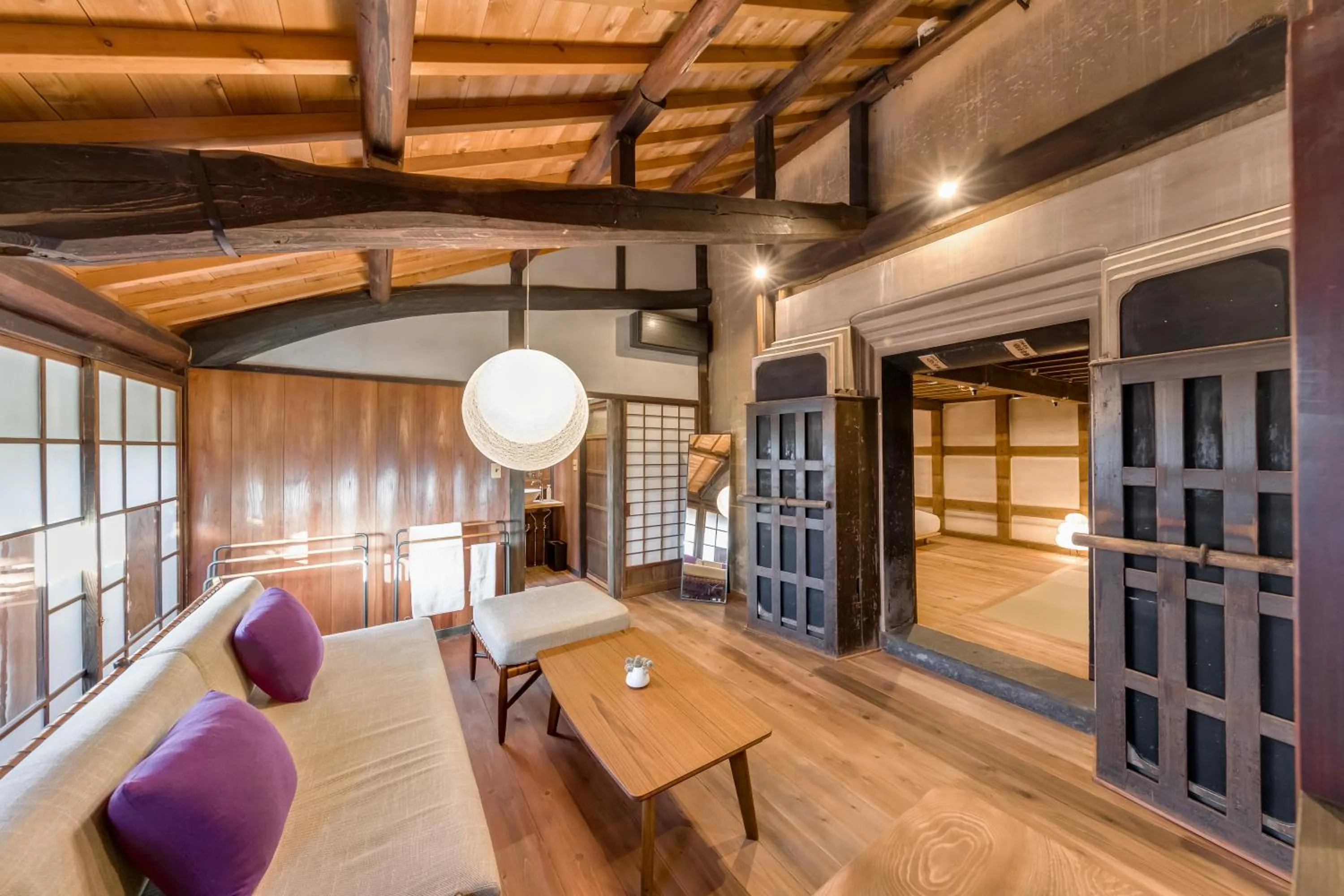 Living room in NIPPONIA Sawara Merchant Town Hotel