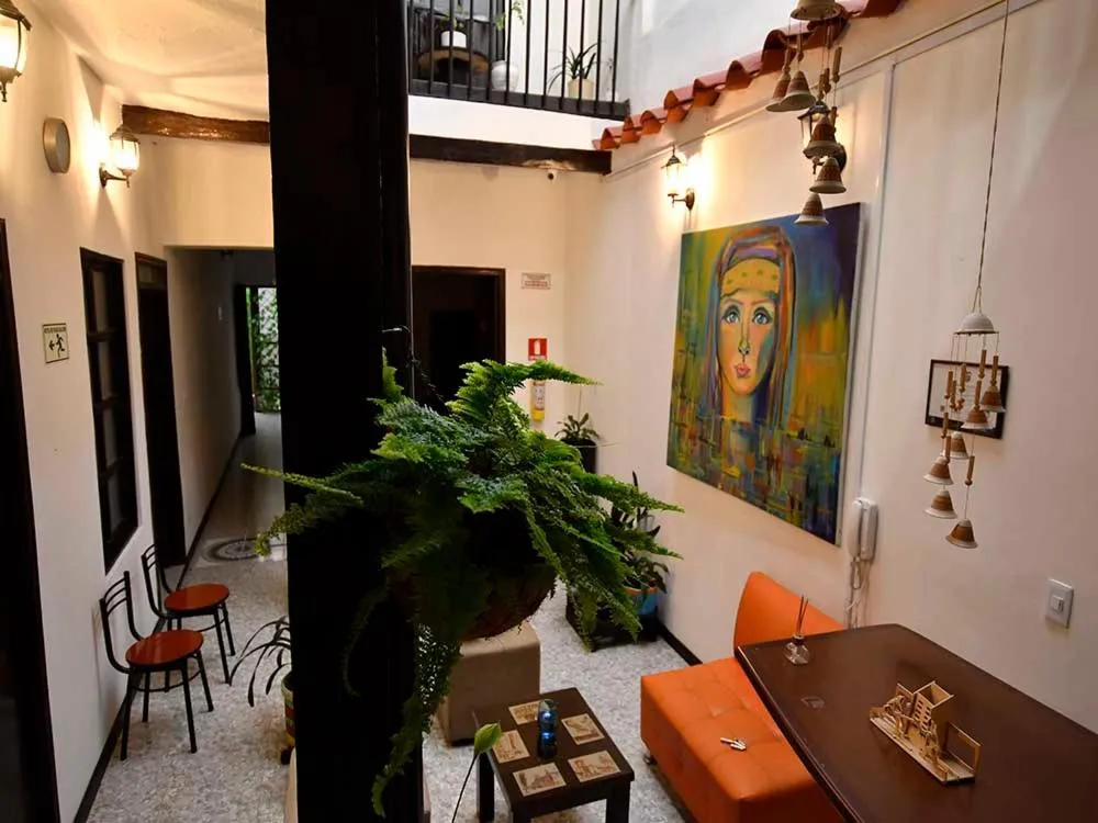 Lobby or reception in Hotel Aroma del Bosque Posada Cafe