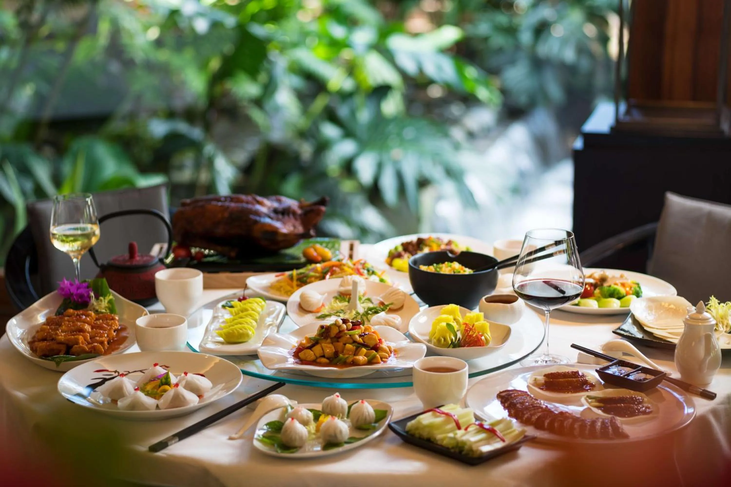 Dining area in Conrad Bora Bora Nui
