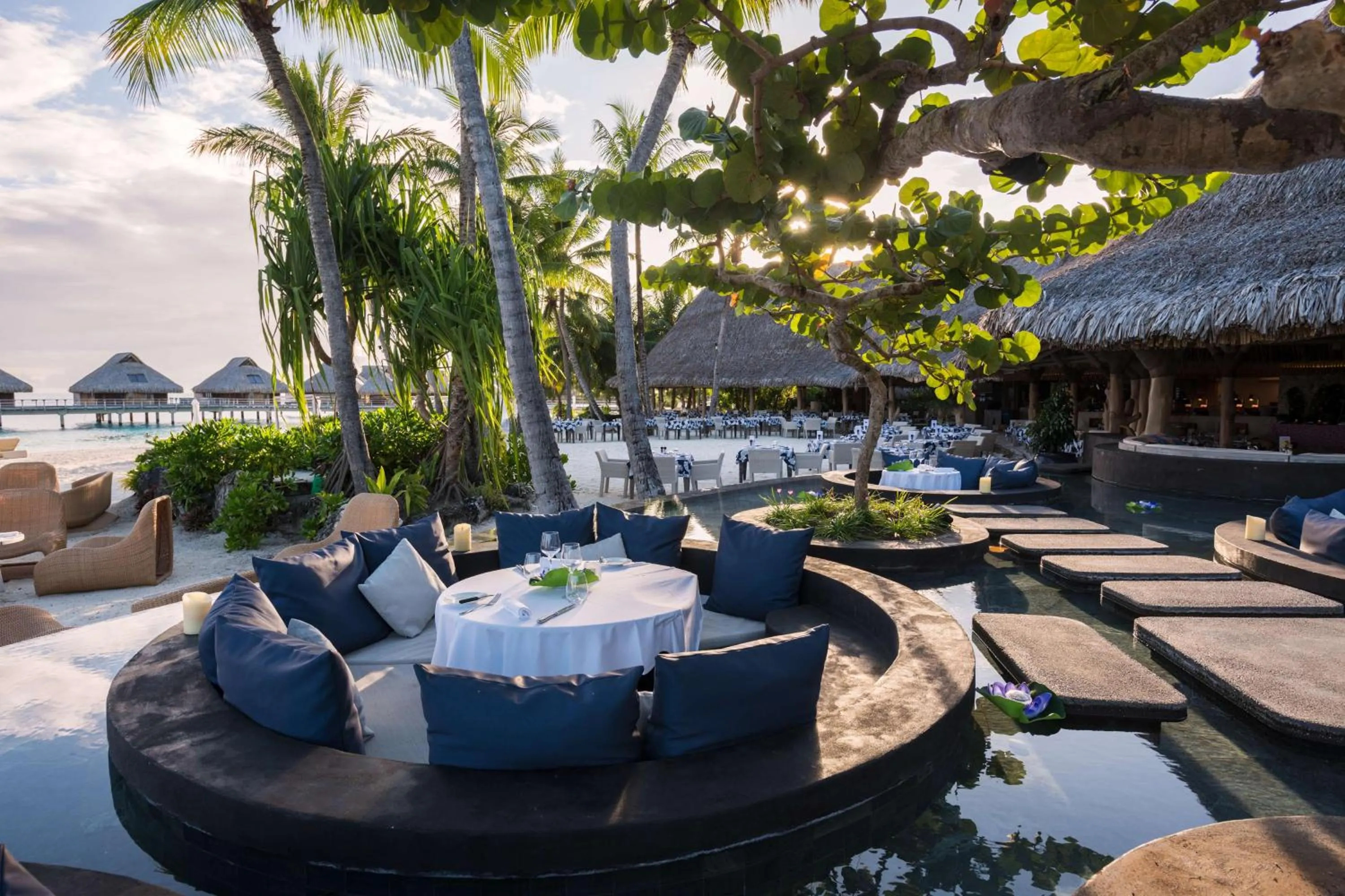 Pool view in Conrad Bora Bora Nui