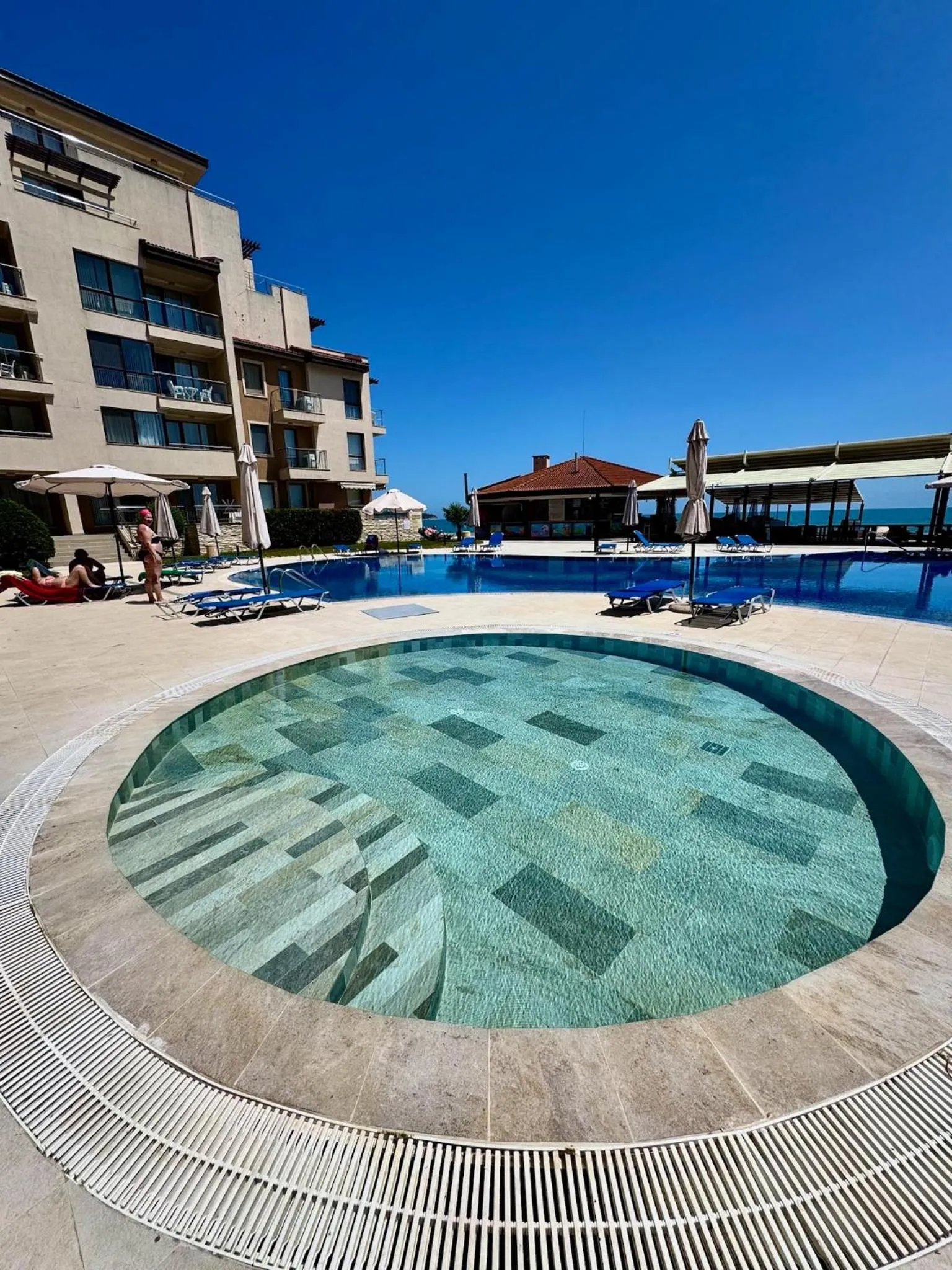 Pool view in Obzor Beach Resort