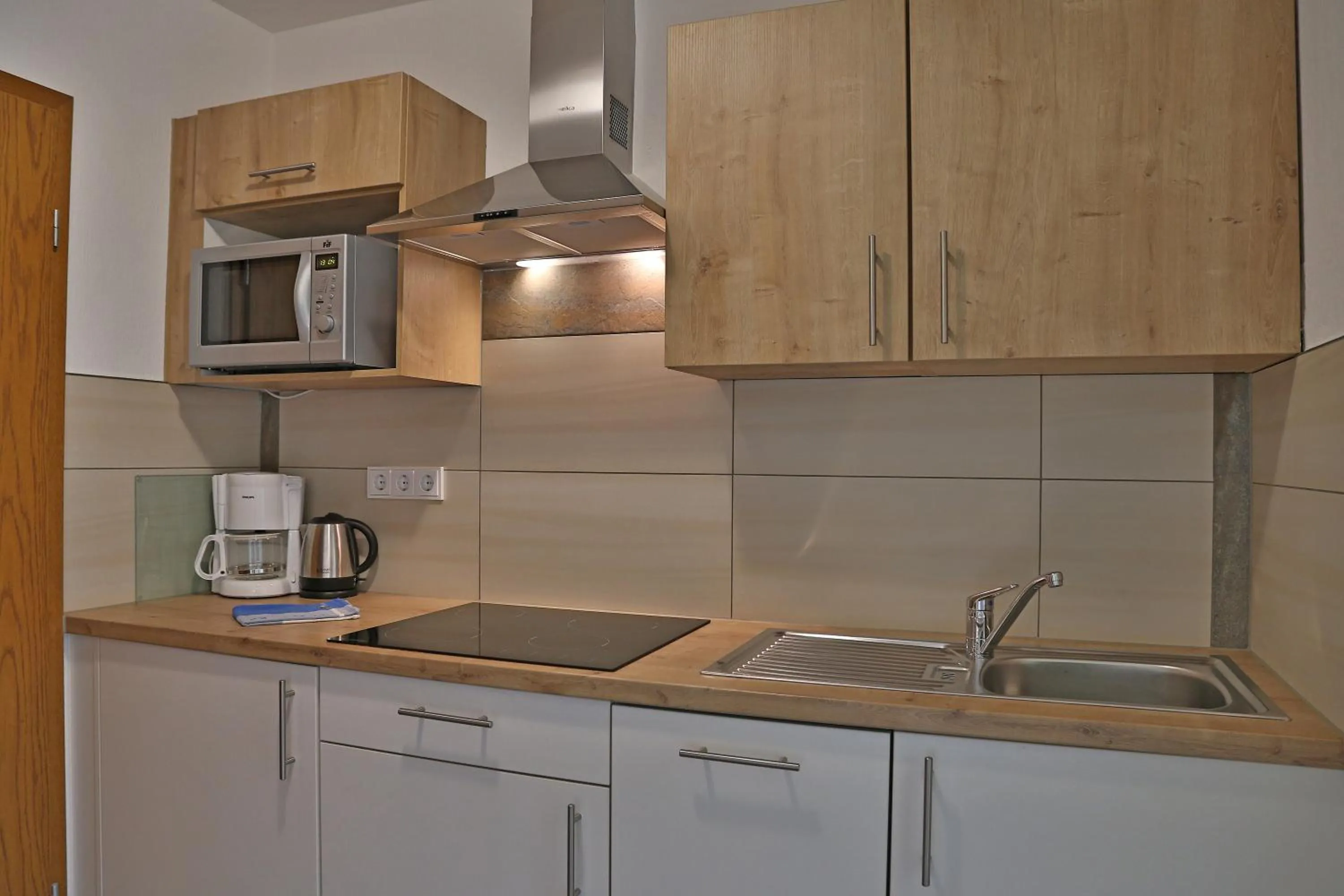 Kitchen or kitchenette in Alpenstern Finy, Bio-Gästehaus