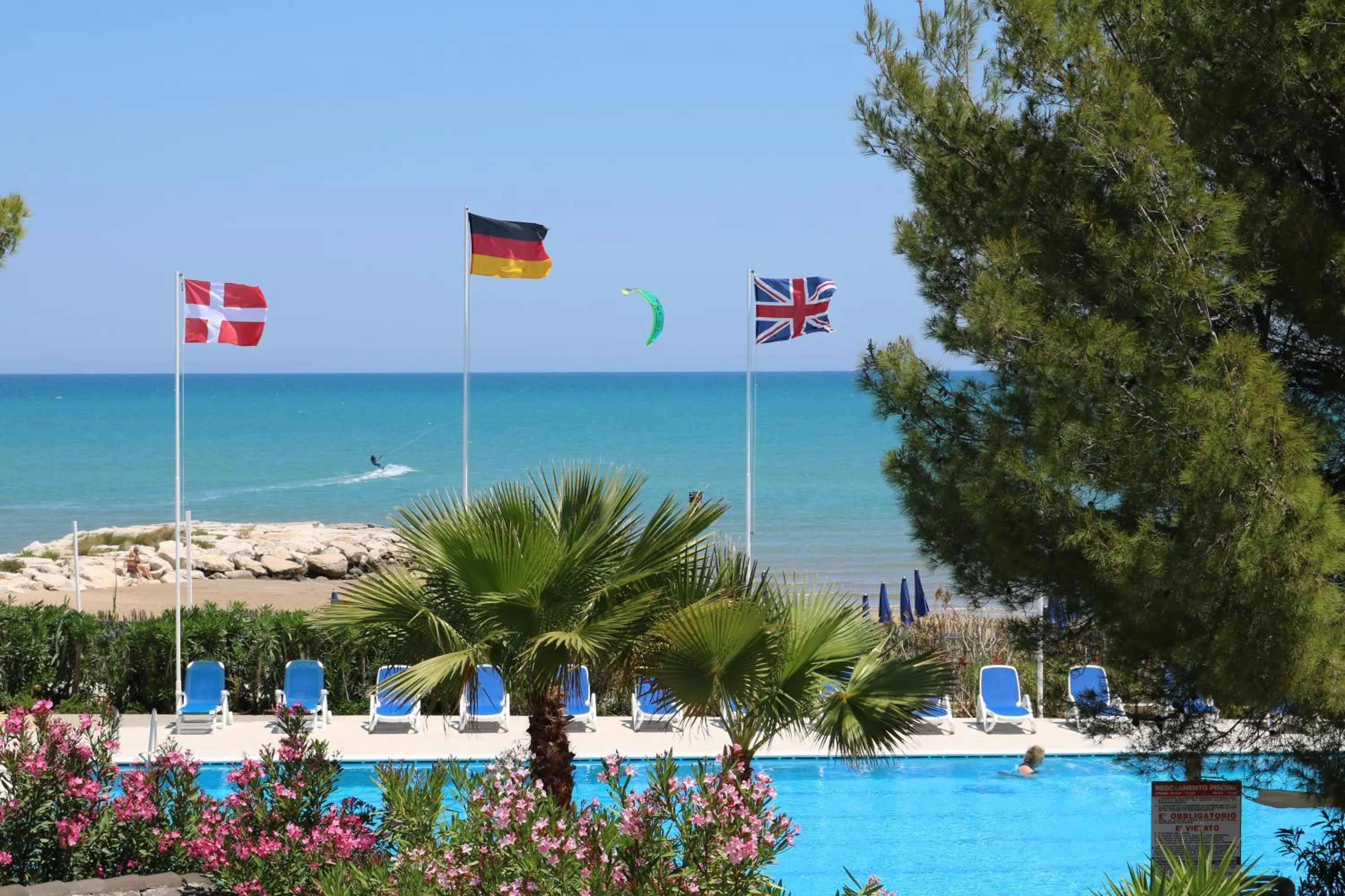 Sea view in Hotel Gabbiano Beach