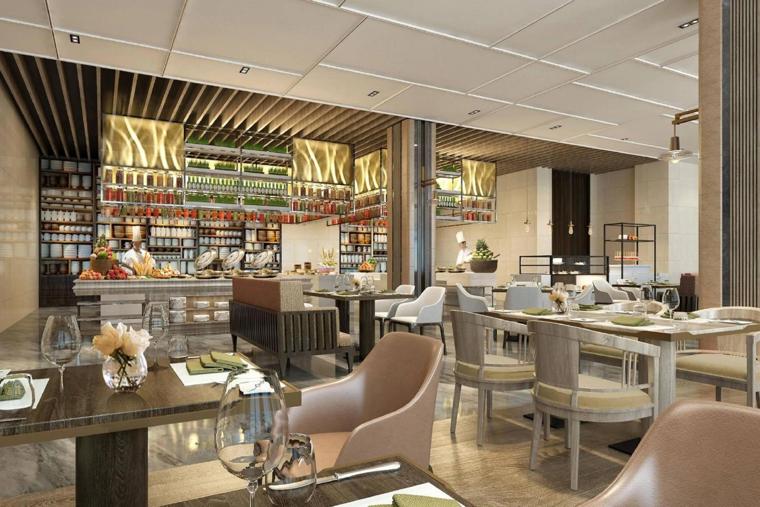 Restaurant/places to eat in Courtyard by Marriott Zhengzhou Airport