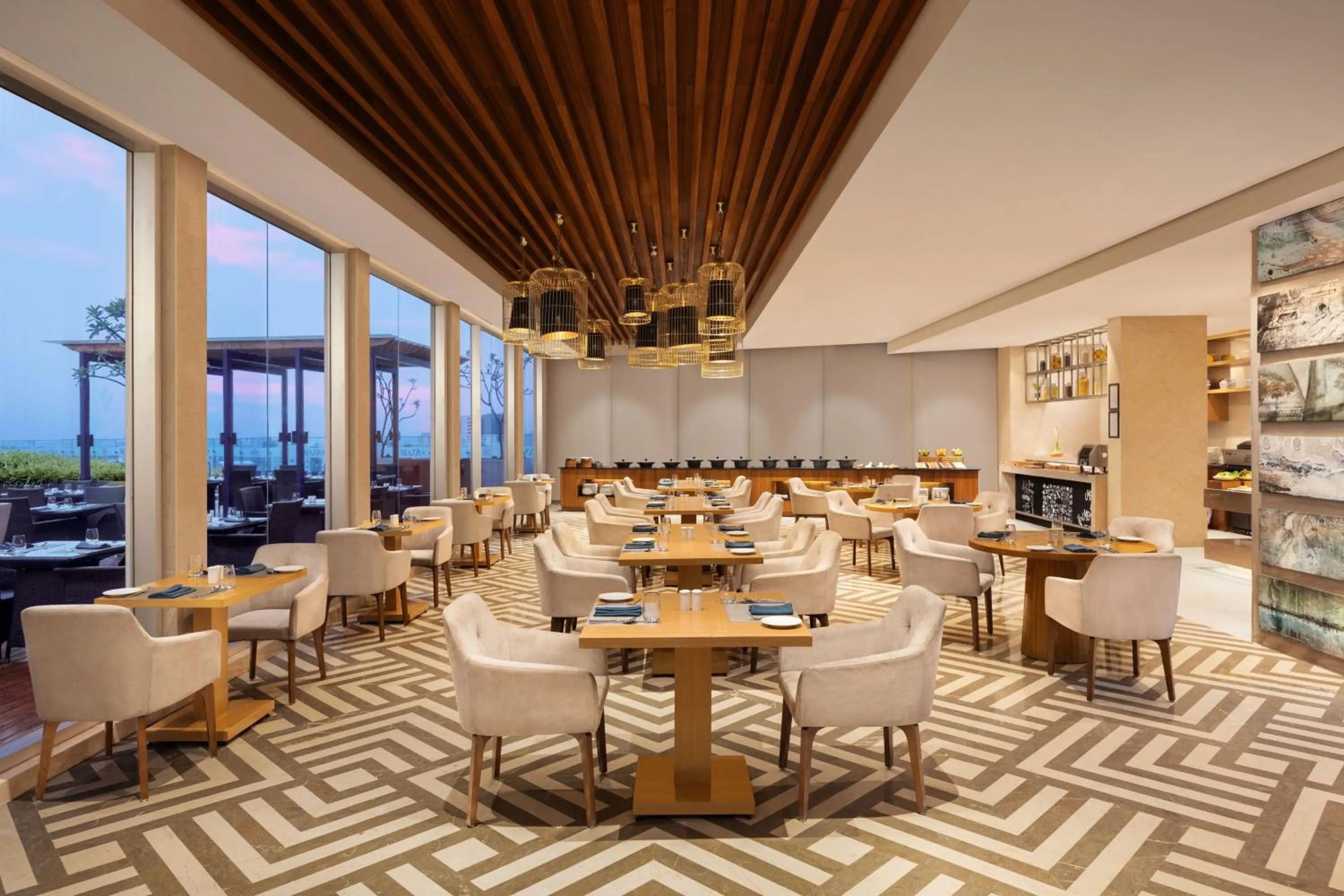 Restaurant/places to eat in Marriott Executive Apartments Hyderabad