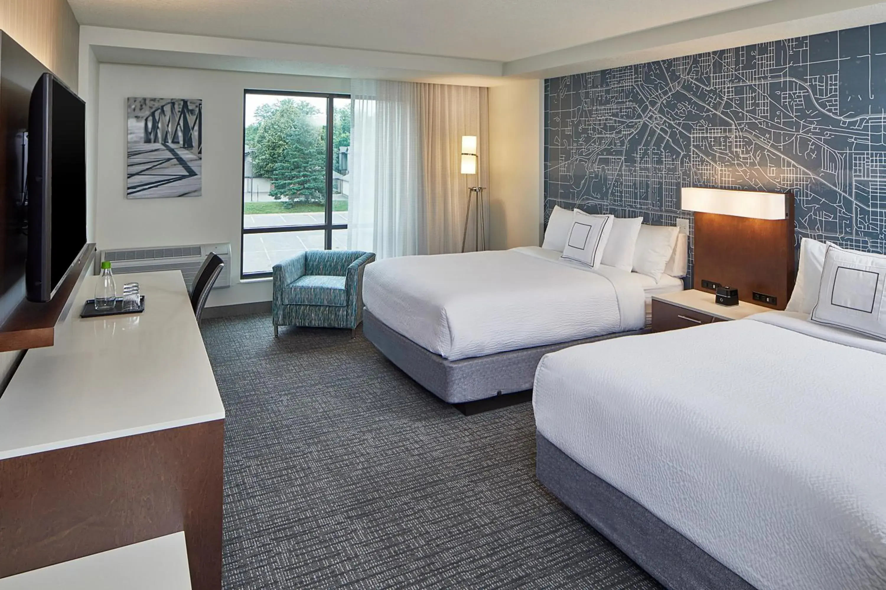 Queen Room with Two Queen Beds - Hearing Accessible in Courtyard by Marriott Minneapolis West Queen Room with Two Queen Beds - Hearing Accessible in Courtyard by Marriott Minneapolis West