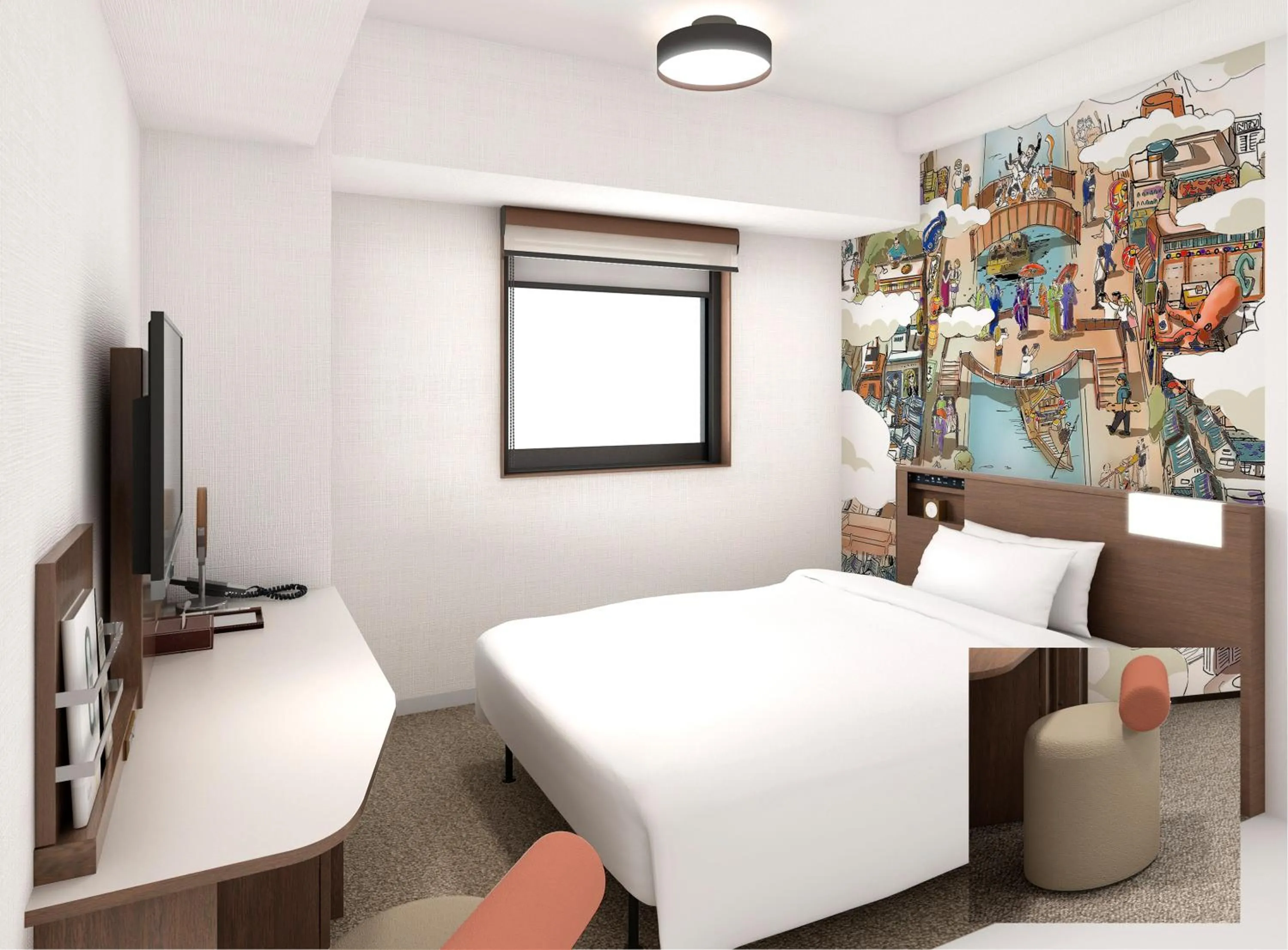 Bedroom in Garner Hotel Osaka Honmachi Midosuji by IHG