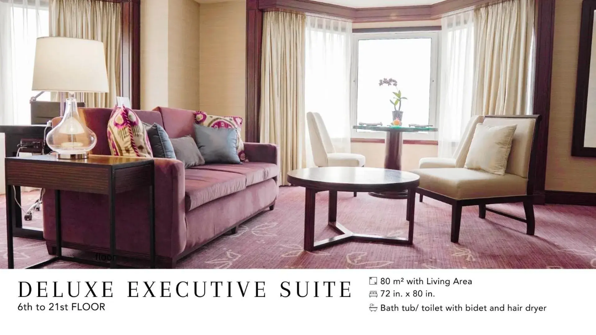 Executive Suite Non-Smoking in Diamond Hotel Philippines Executive Suite Non-Smoking in Diamond Hotel Philippines