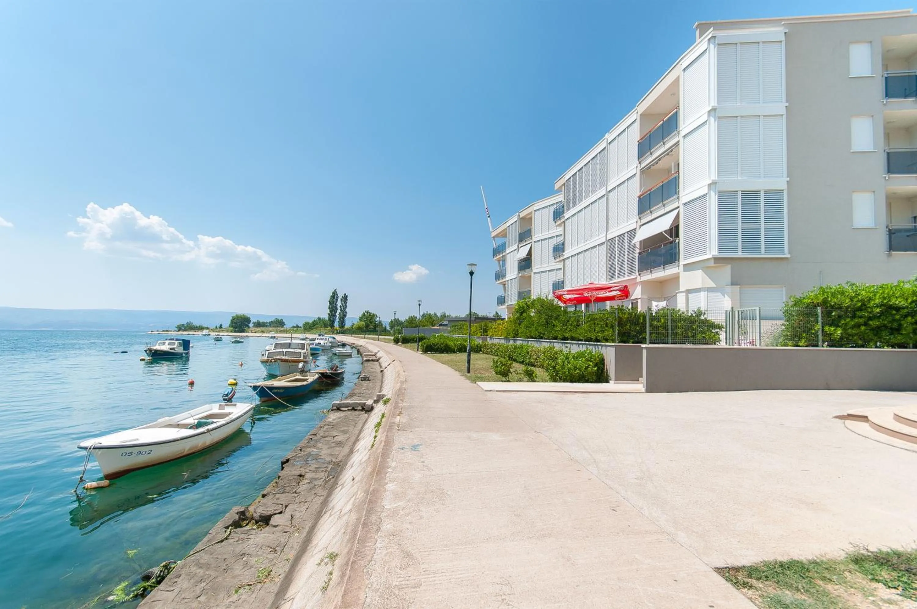 Facade/entrance in AP 6+2 in one of the most luxury building in Omis