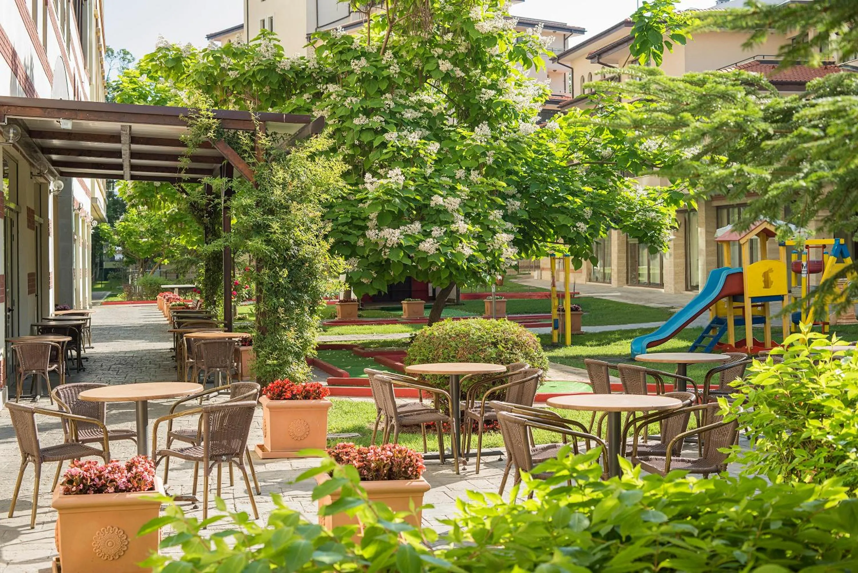 Patio in Melia Sunny Beach All Inclusive