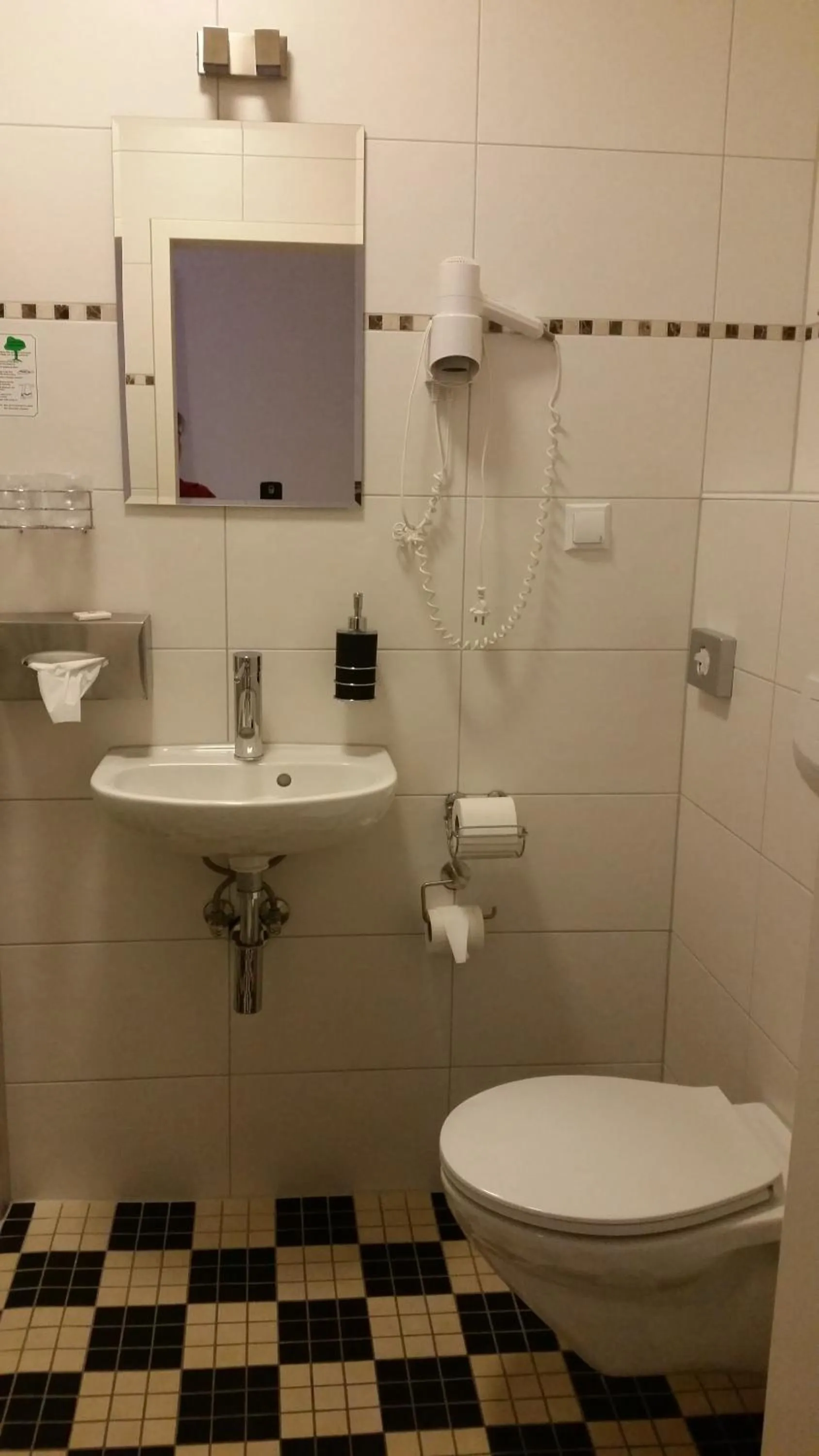 Toilet in Cityhotel Ahlen Garni