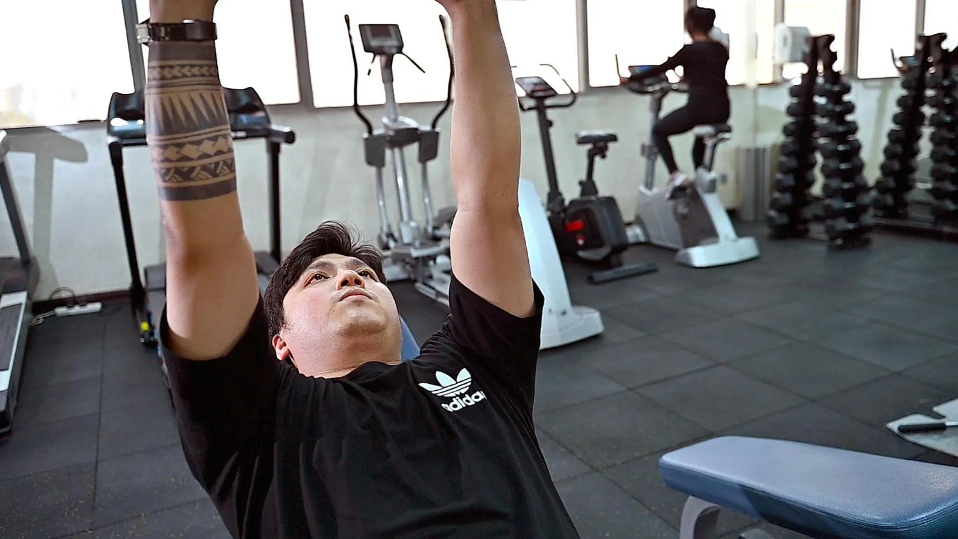 Fitness centre/facilities in Ewan Ajman Suites Hotel