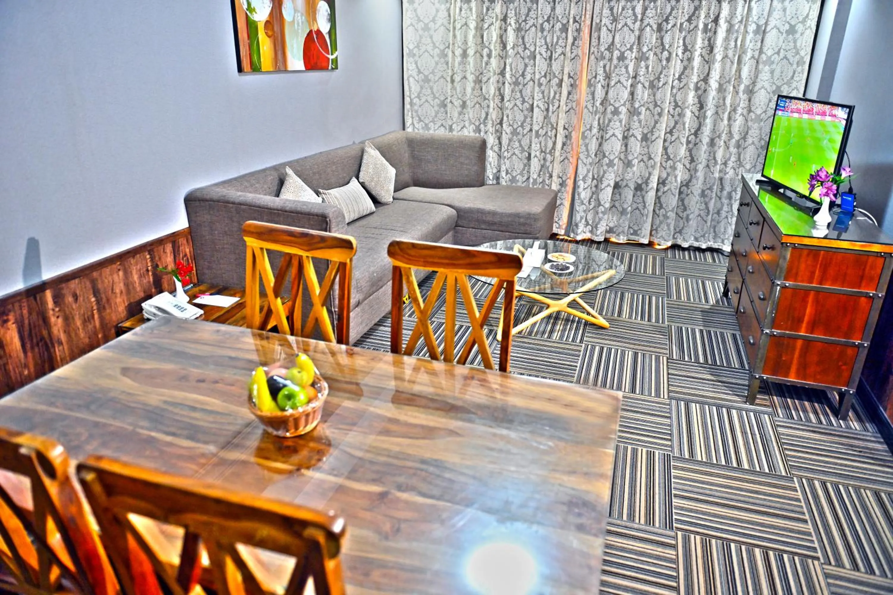 Living room in Ewan Ajman Suites Hotel