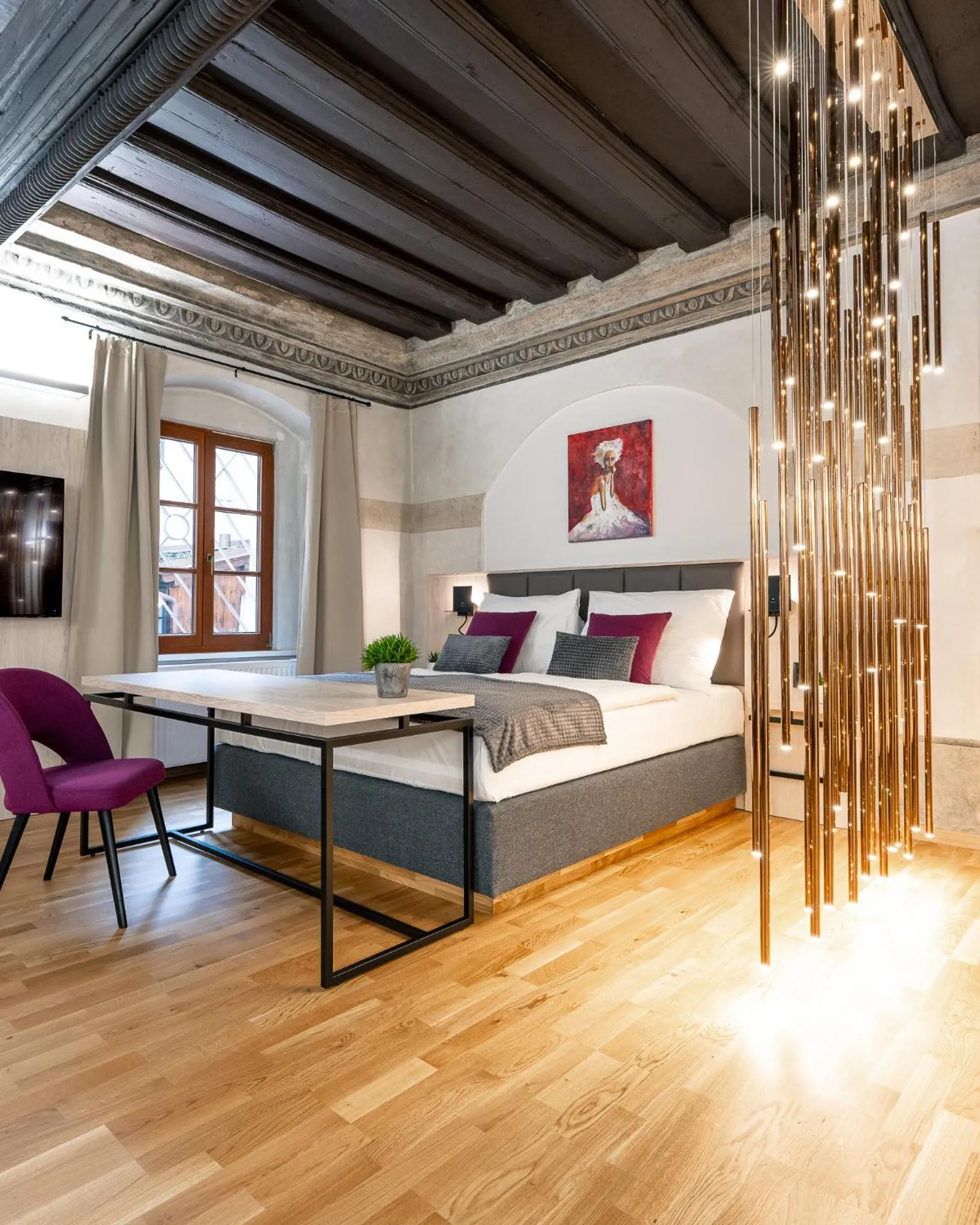 Bed in Hotel Zlaty Andel