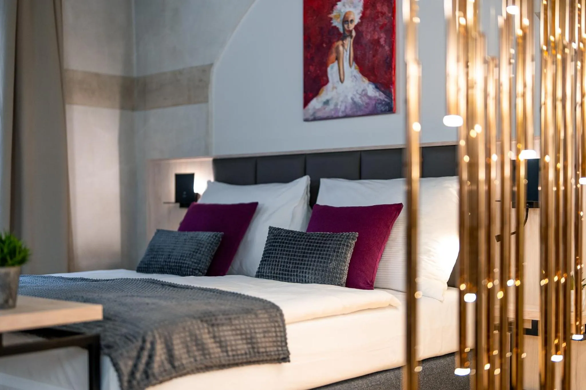 Bed in Hotel Zlaty Andel