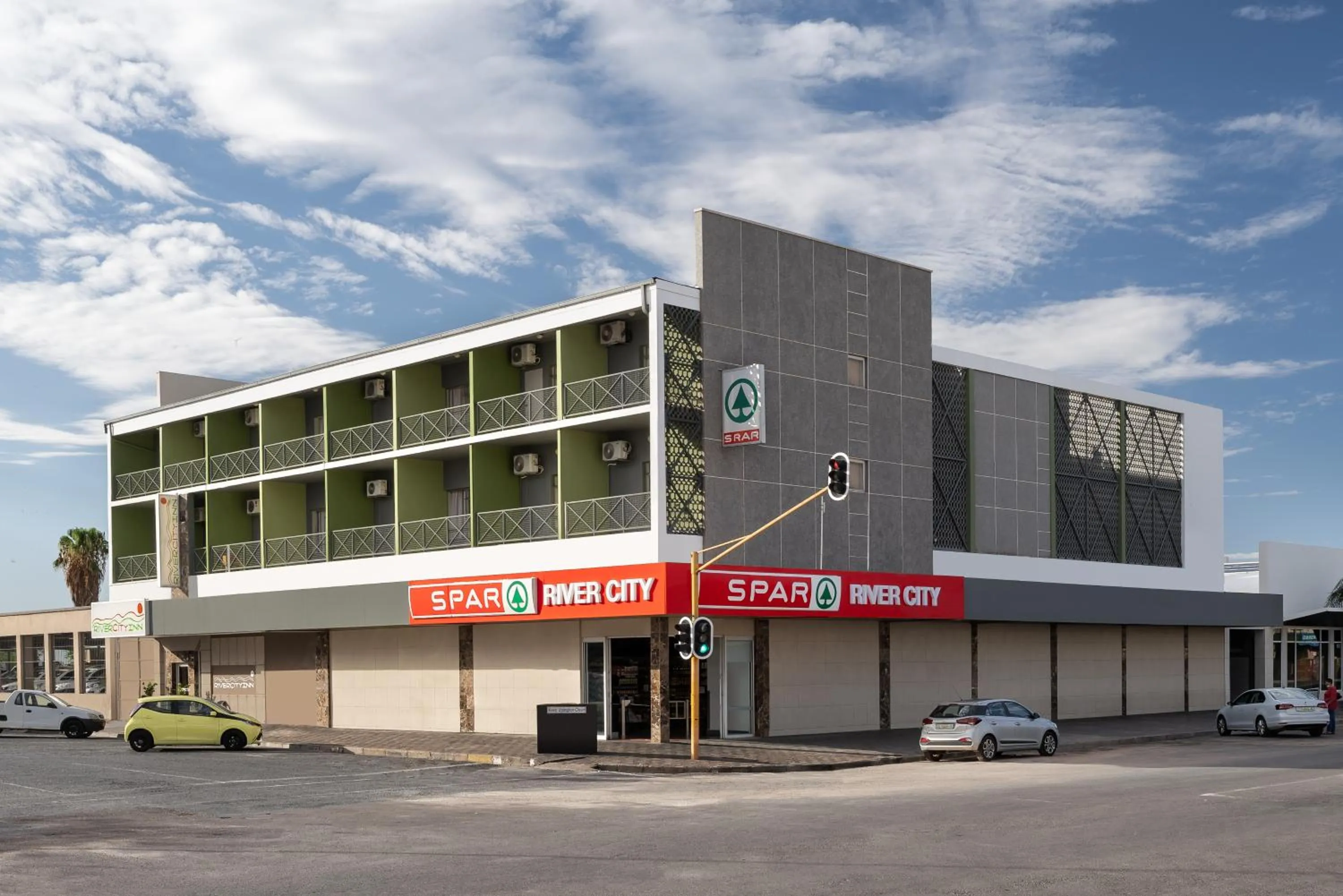 Property building in River City Inn