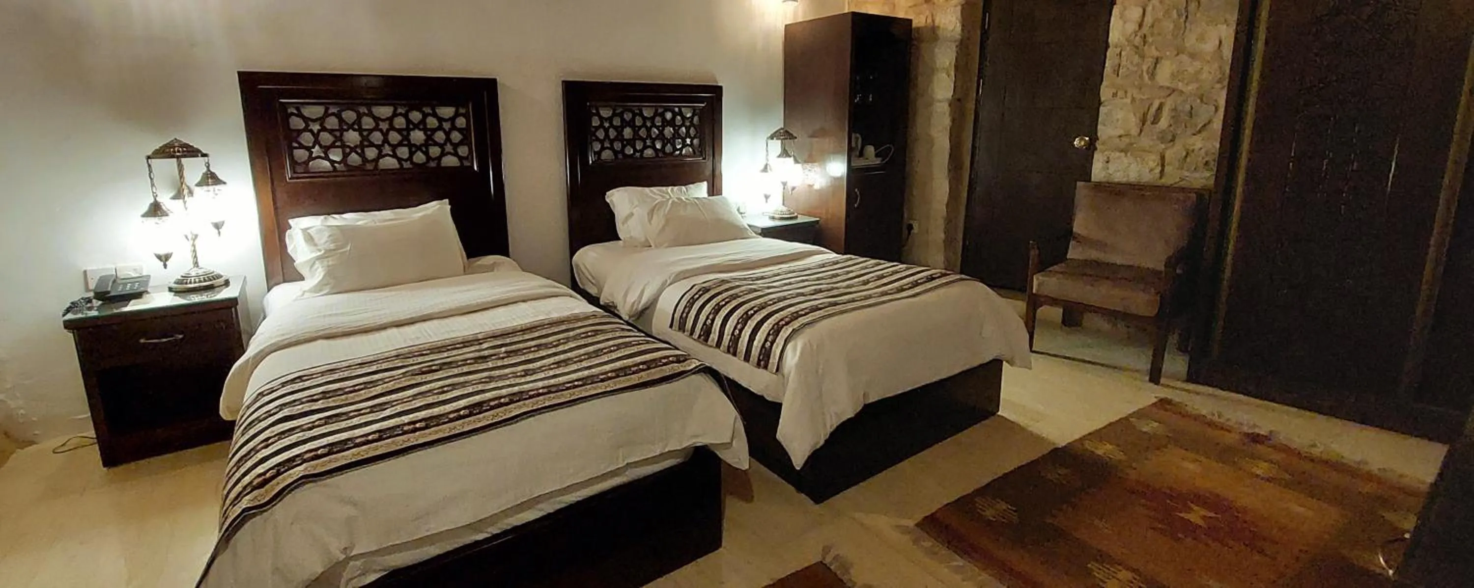 Bed in Hayat Zaman Hotel And Resort Petra