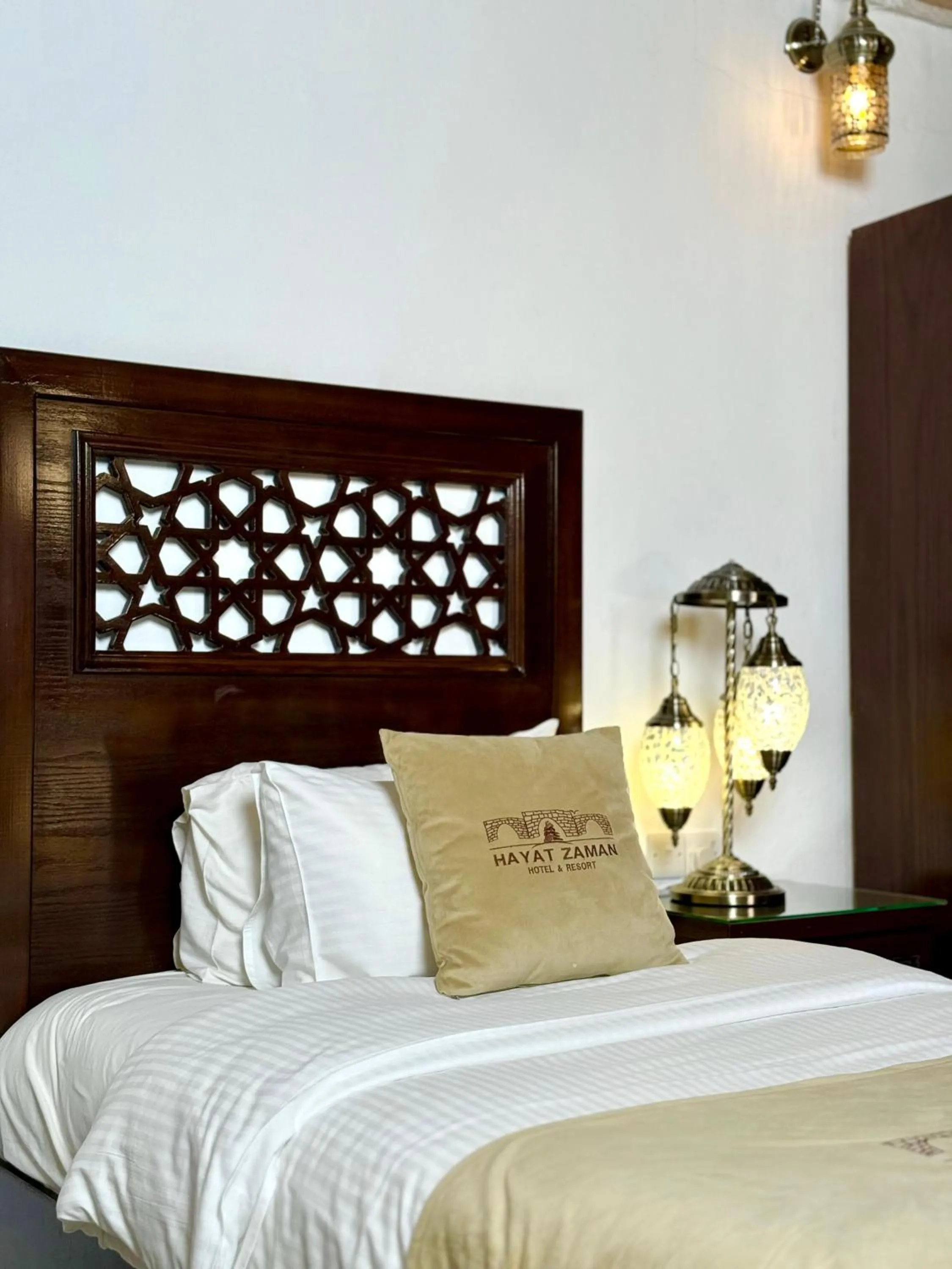 Bed in Hayat Zaman Hotel And Resort Petra