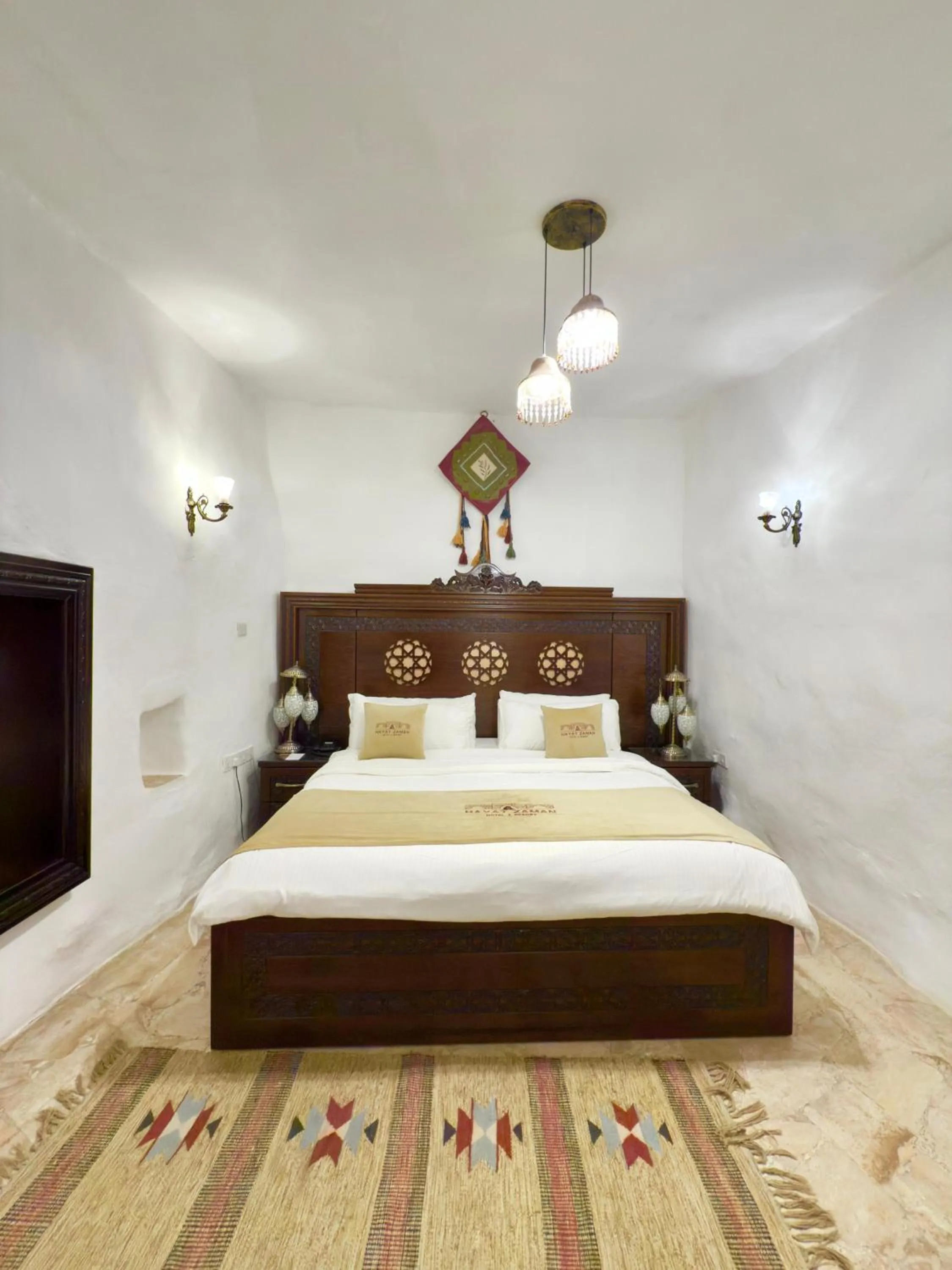 Bed in Hayat Zaman Hotel And Resort Petra