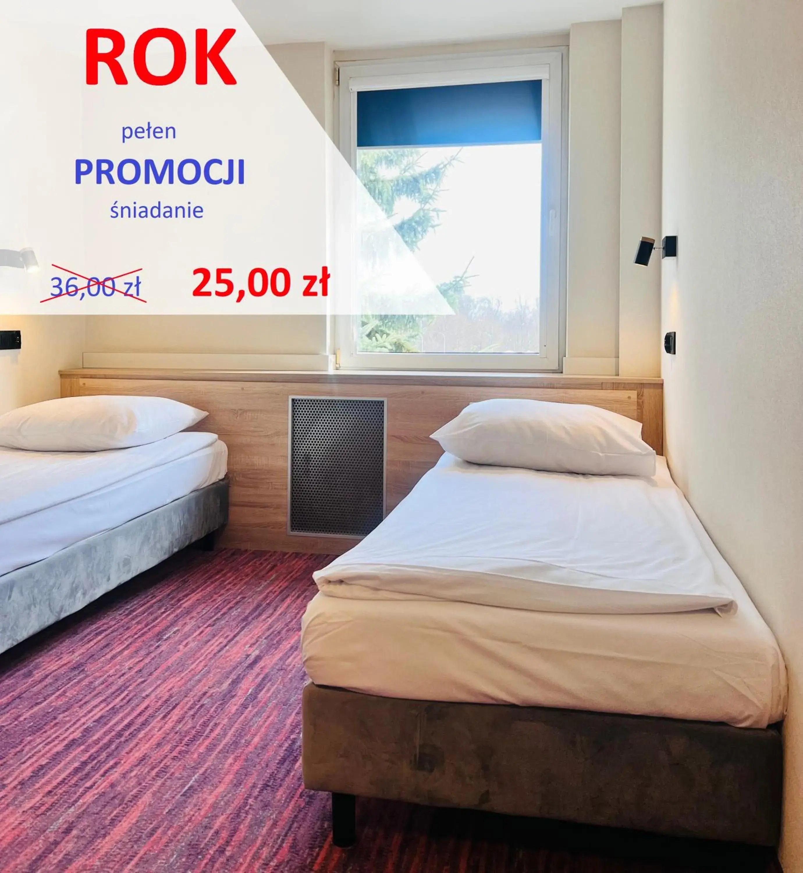 Twin Room with Shower in Hotel ROK Twin Room with Shower in Hotel ROK