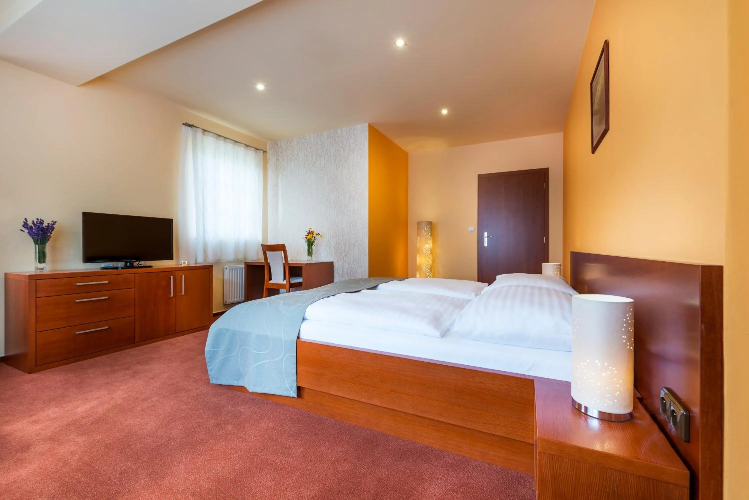 Bed in Hotel SKANZEN