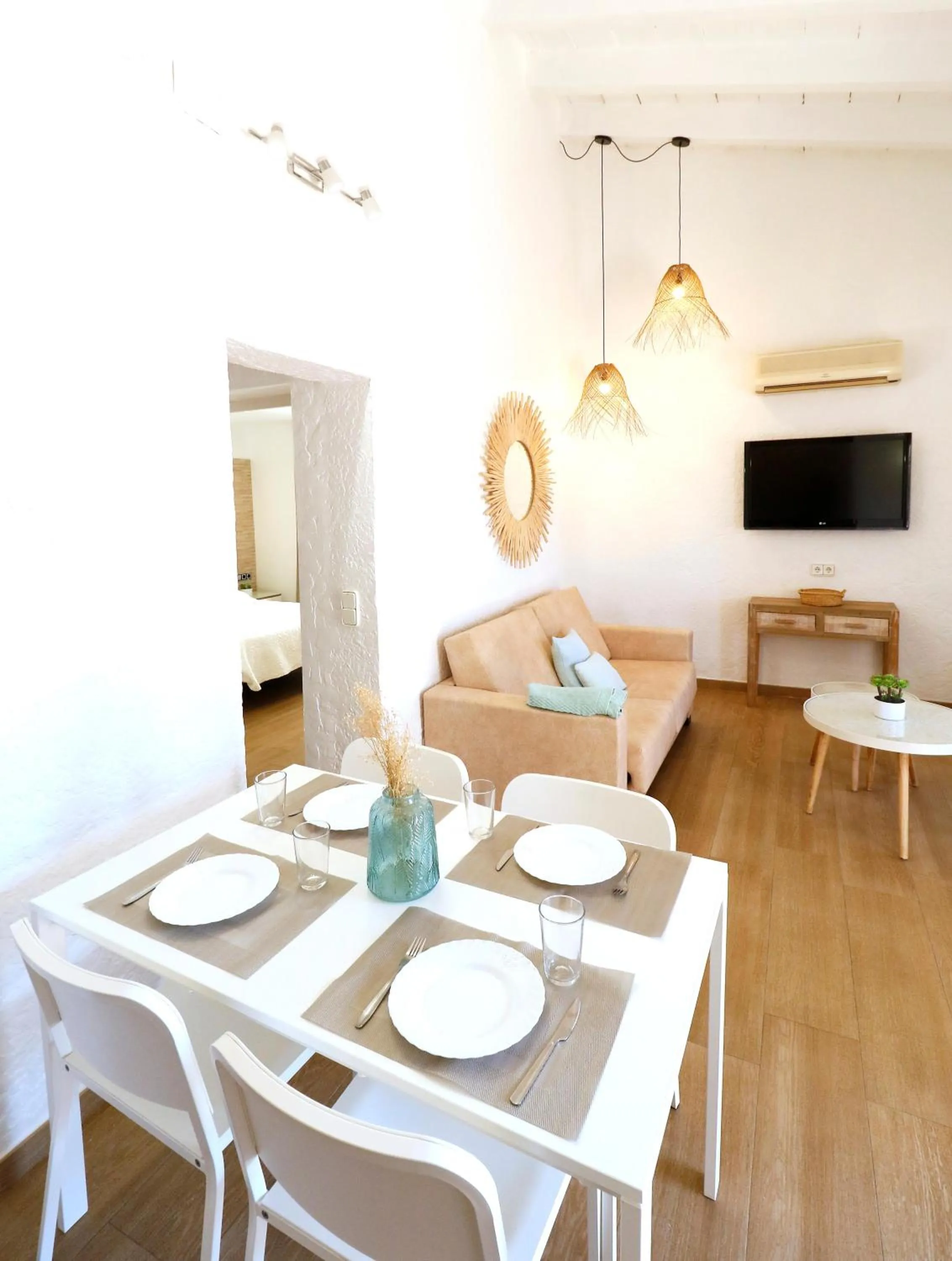 Bed in Naika Studios & Apartments