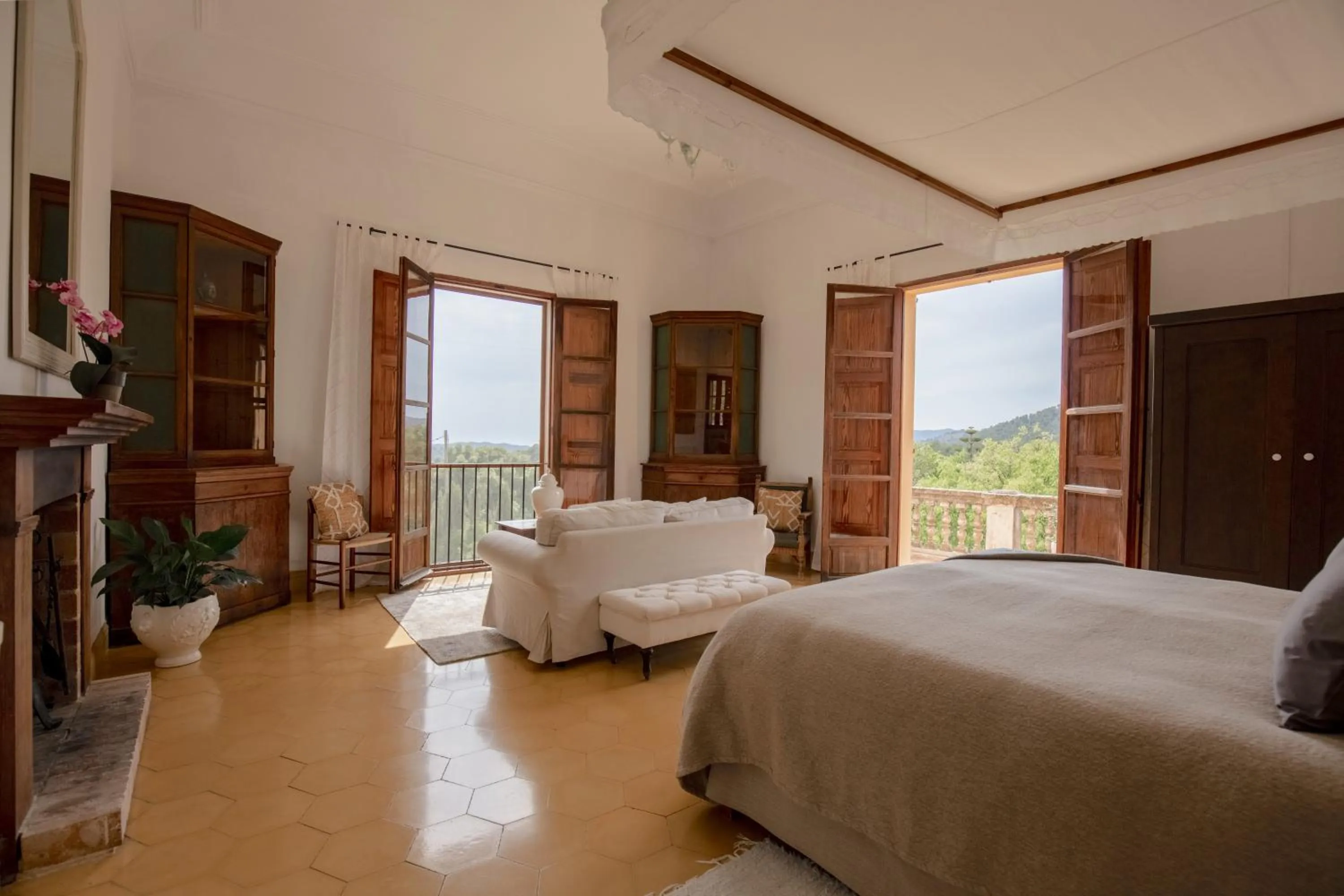 Bed in Agroturismo Son Boronat