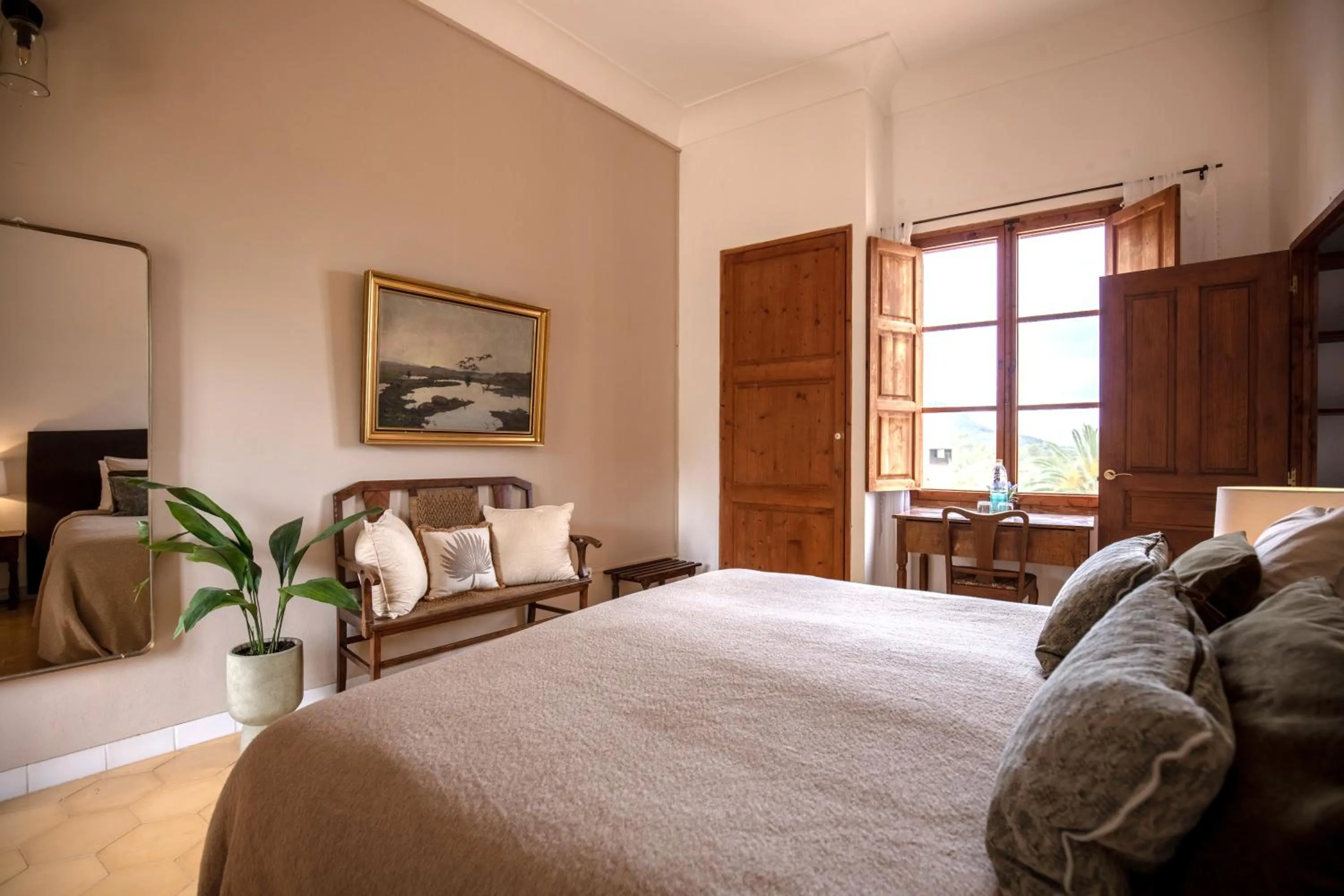 Bed in Agroturismo Son Boronat