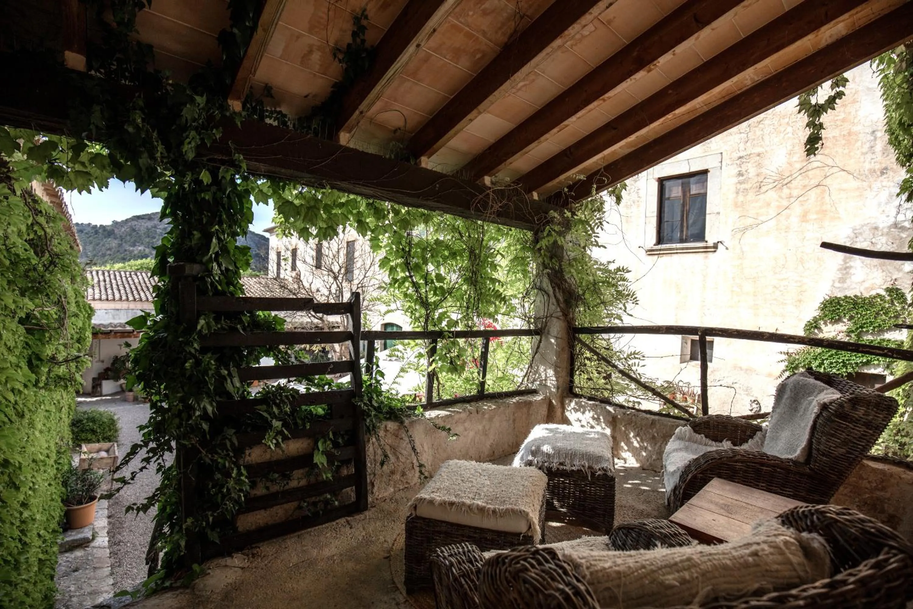 Balcony/Terrace in Agroturismo Son Boronat
