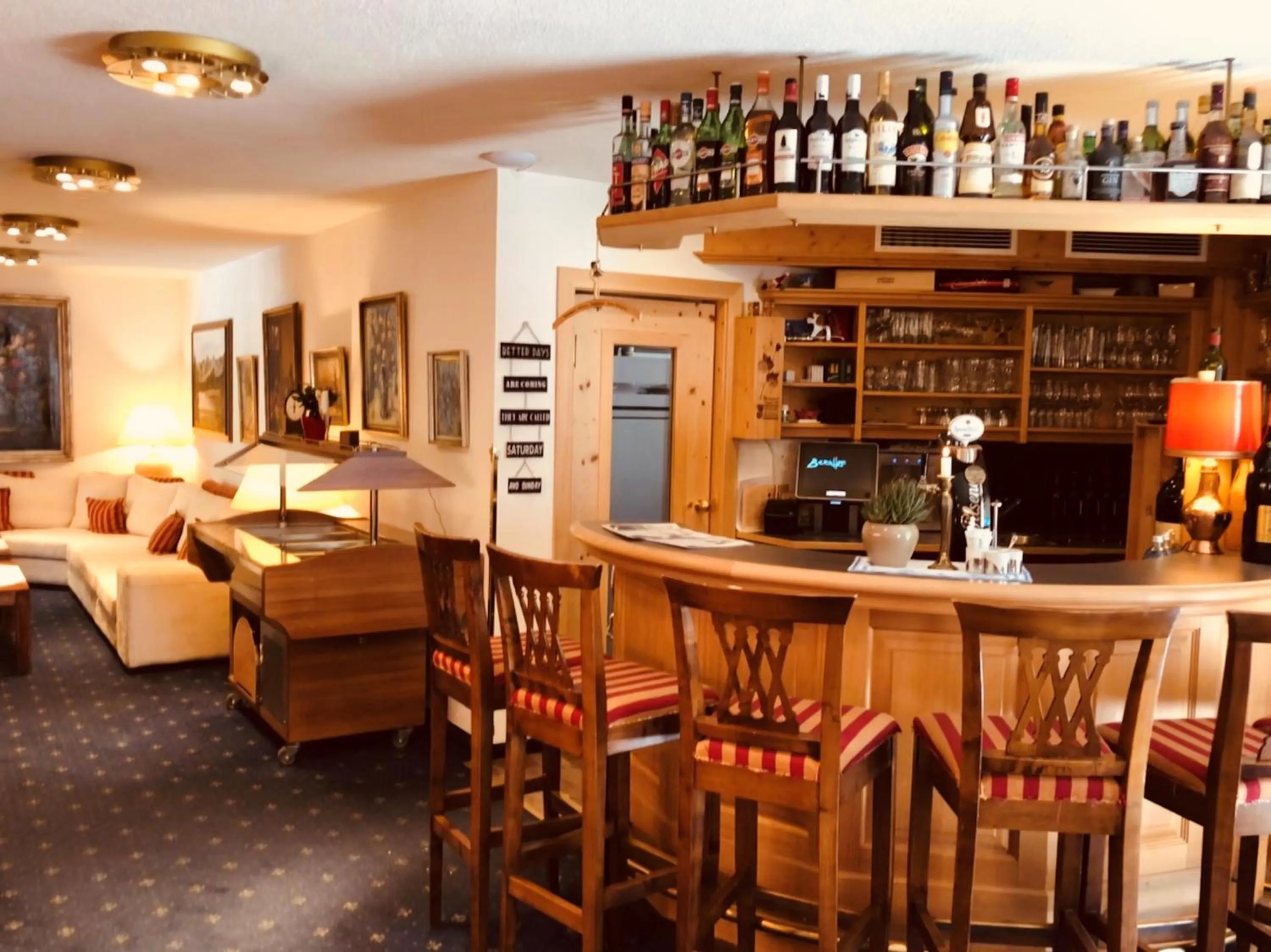 Lounge or bar in Hotel Berghof