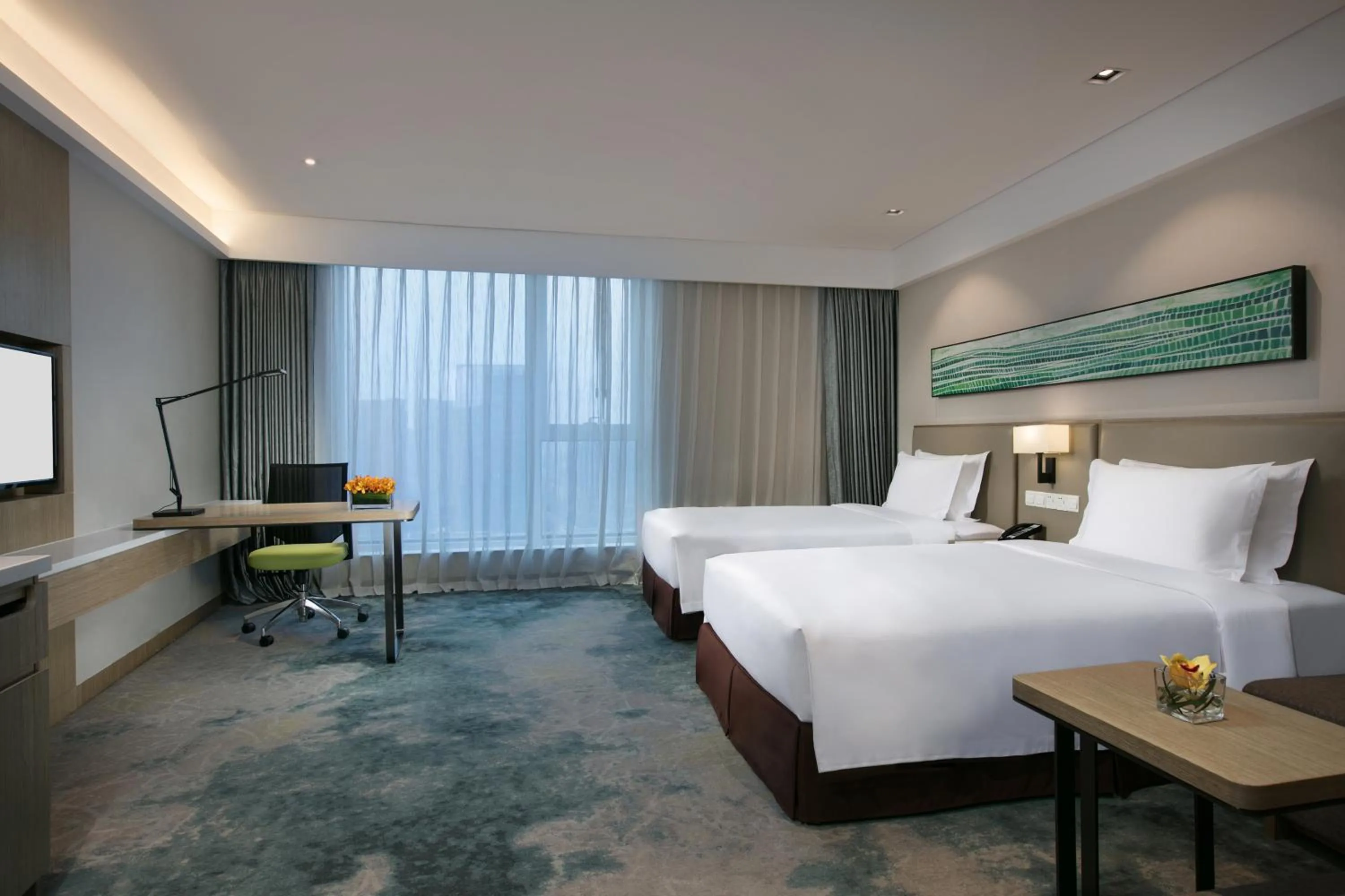 Bedroom, Bed in Holiday Inn Hangzhou Gongshu by IHG
