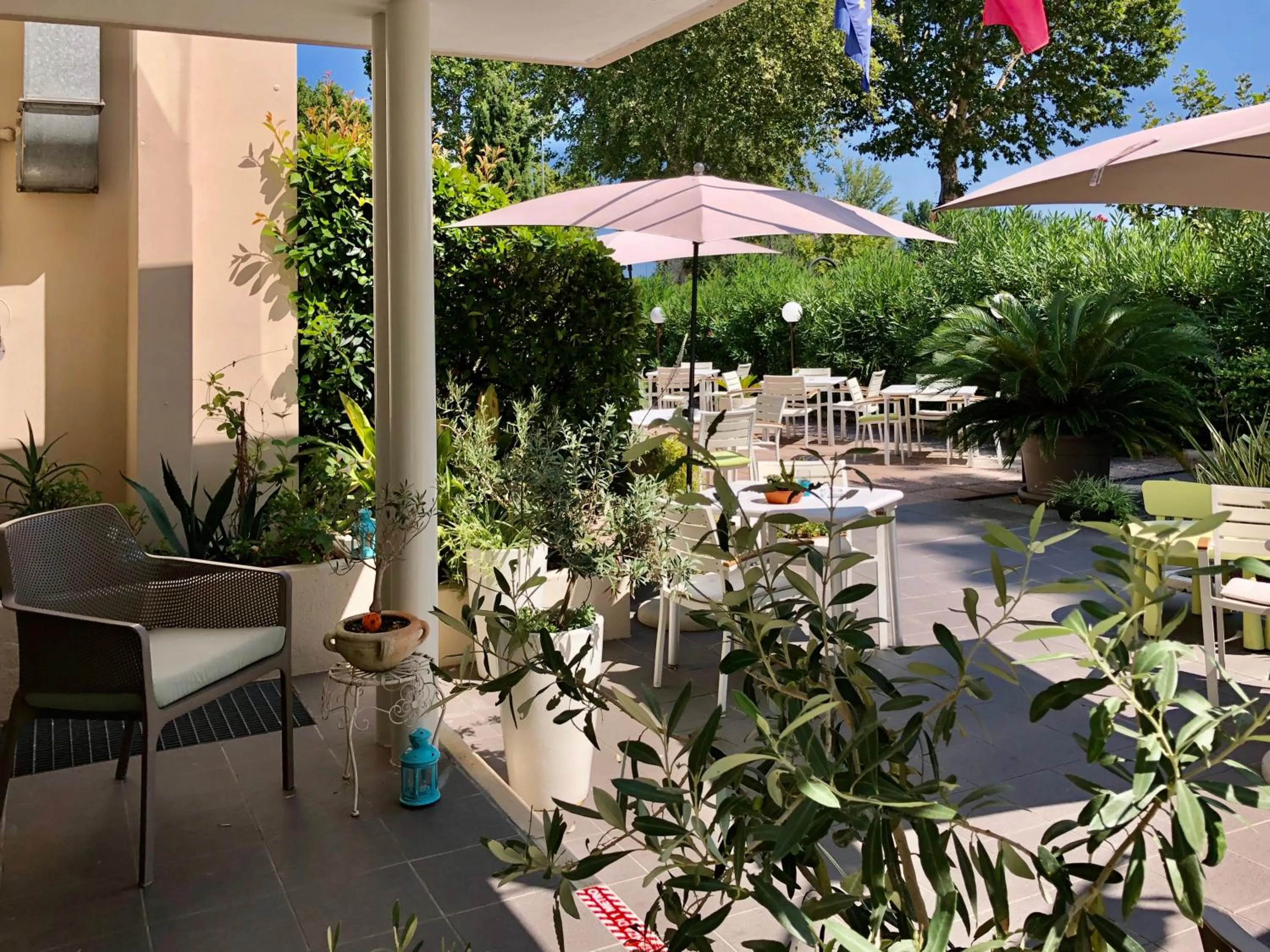 Patio in Hotel Alfieri