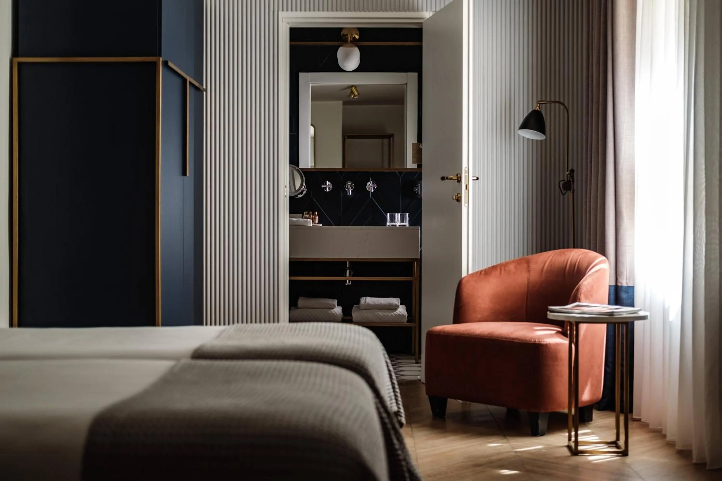 Bedroom, Bed in The Cumberland by NEU Collective