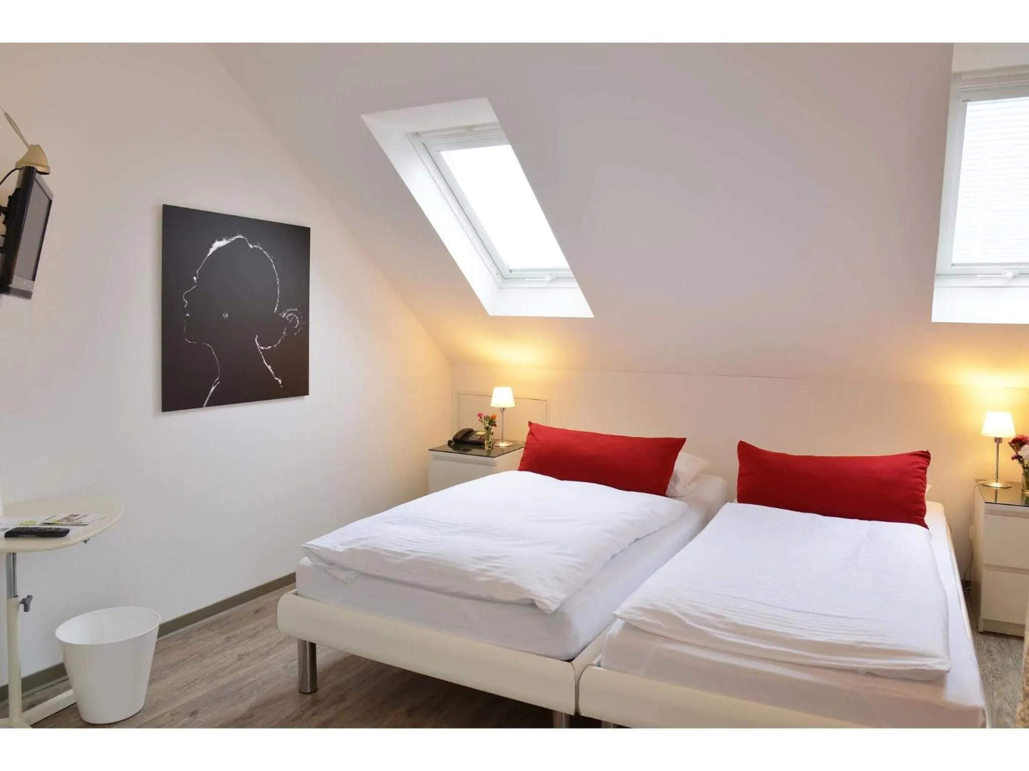 Bed in Hotel Eikamper Höhe