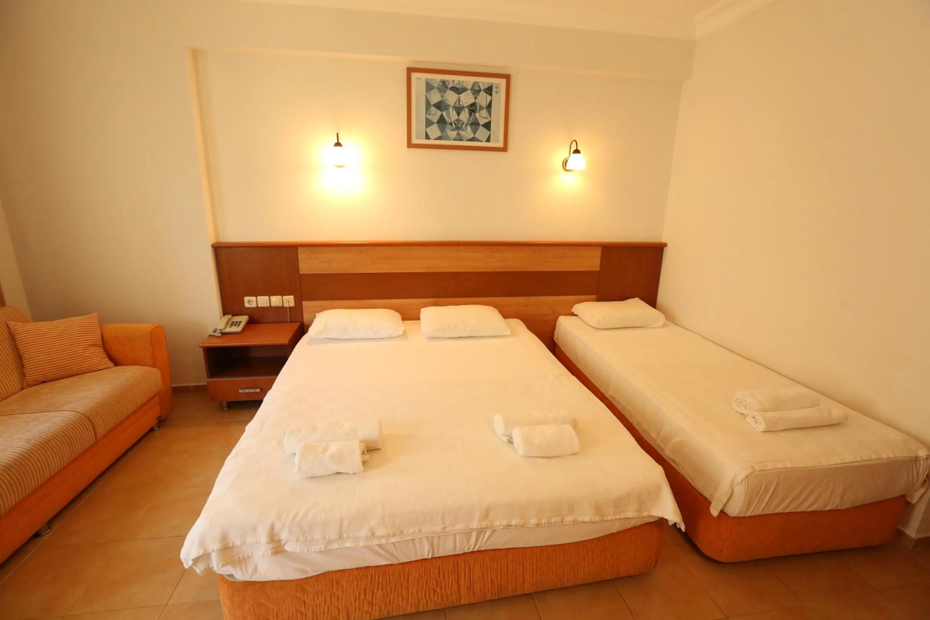 Bed in Mavruka Hotel