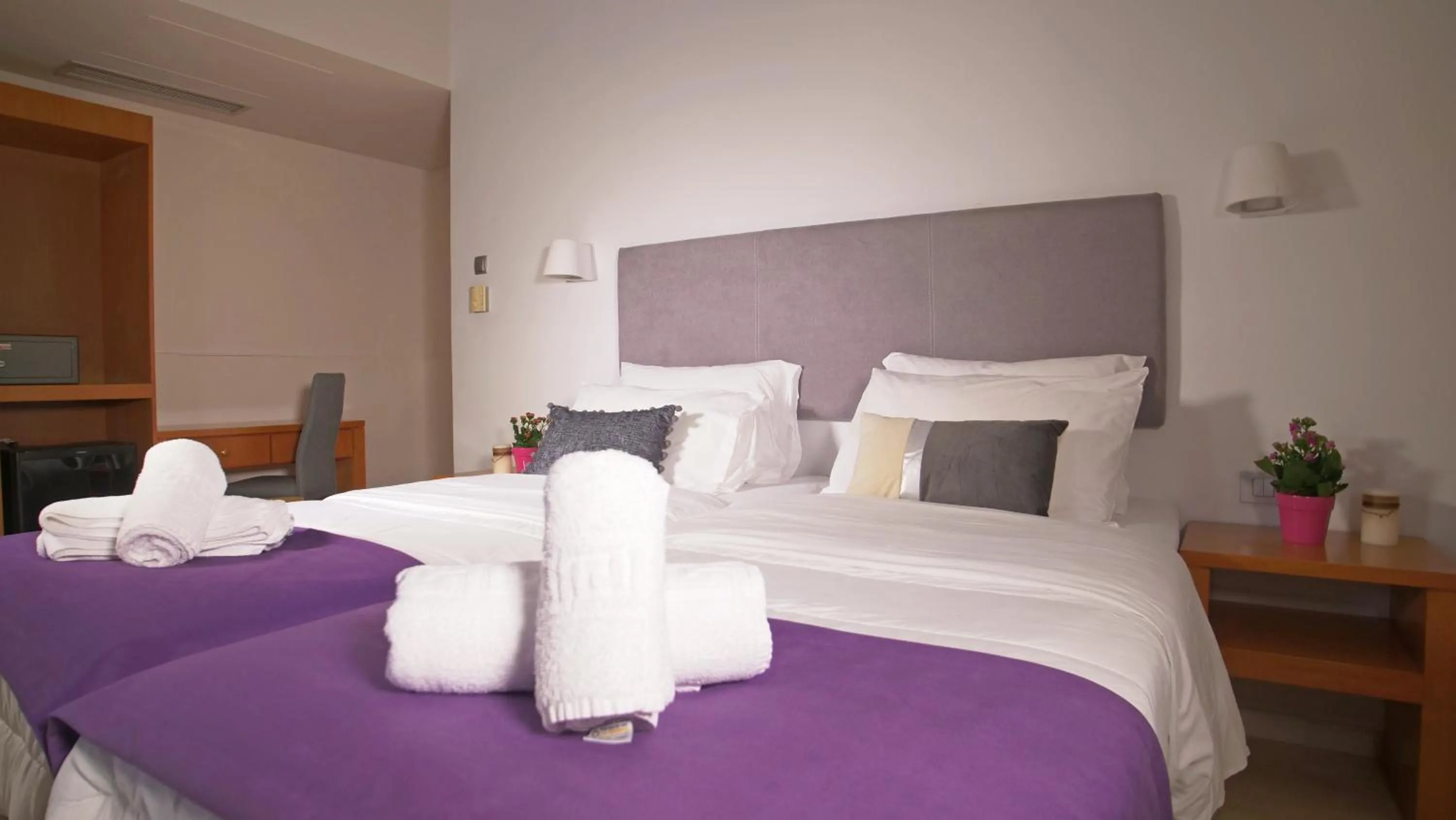 Bed in Antikyra Beach Hotel