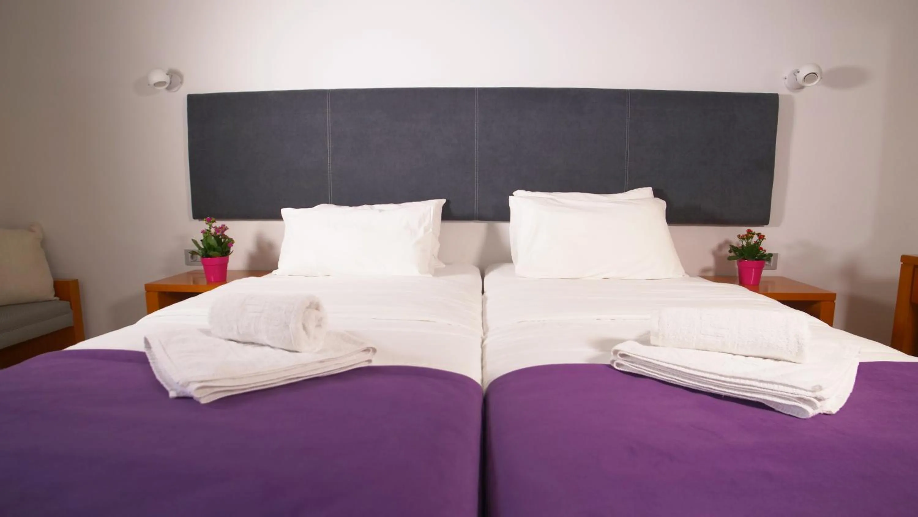 Bed in Antikyra Beach Hotel