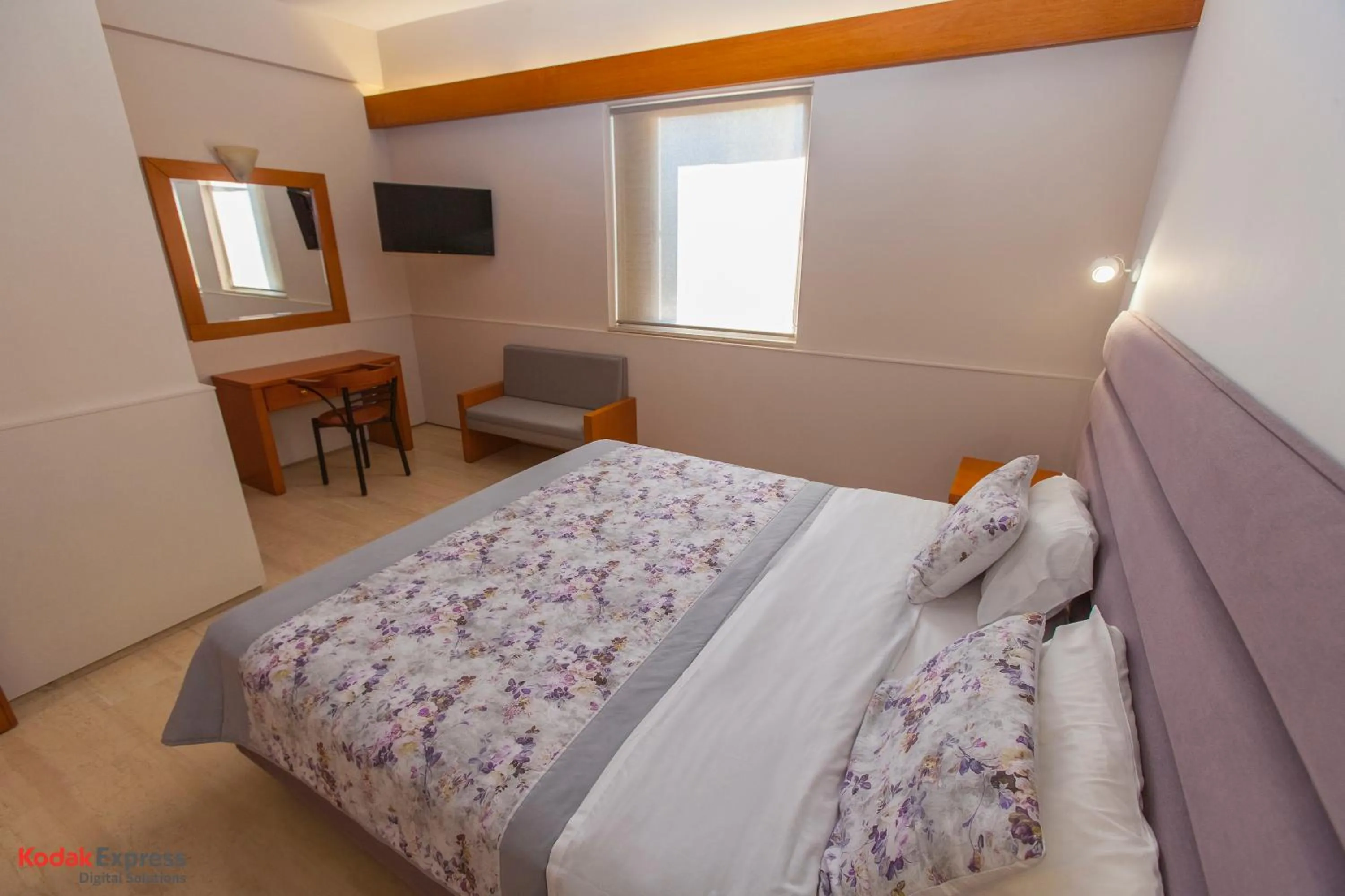 Bed in Antikyra Beach Hotel