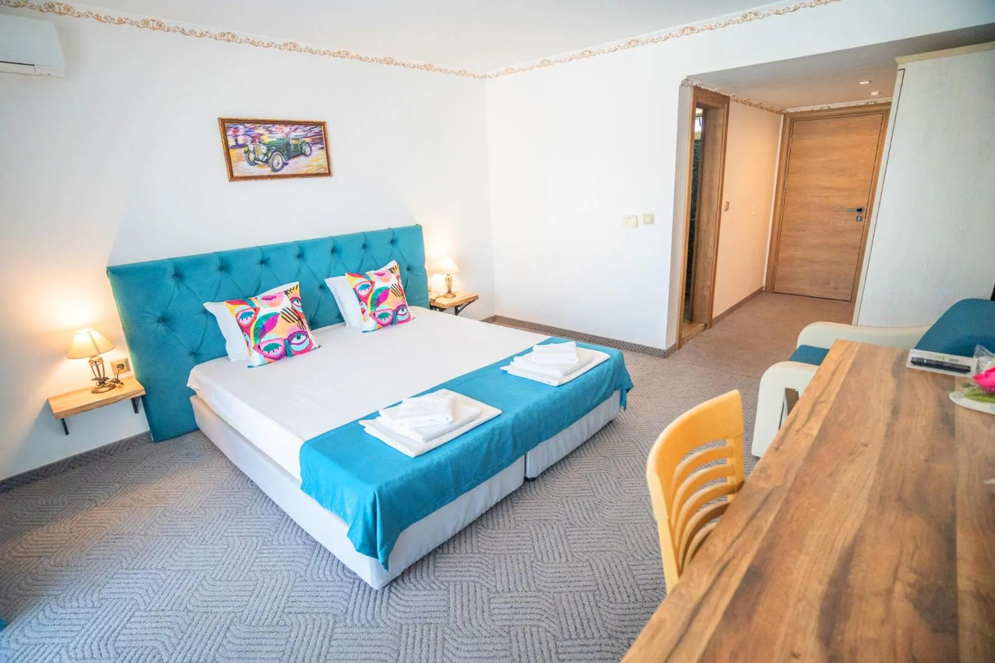 Bed in Royal Calisto Hotel