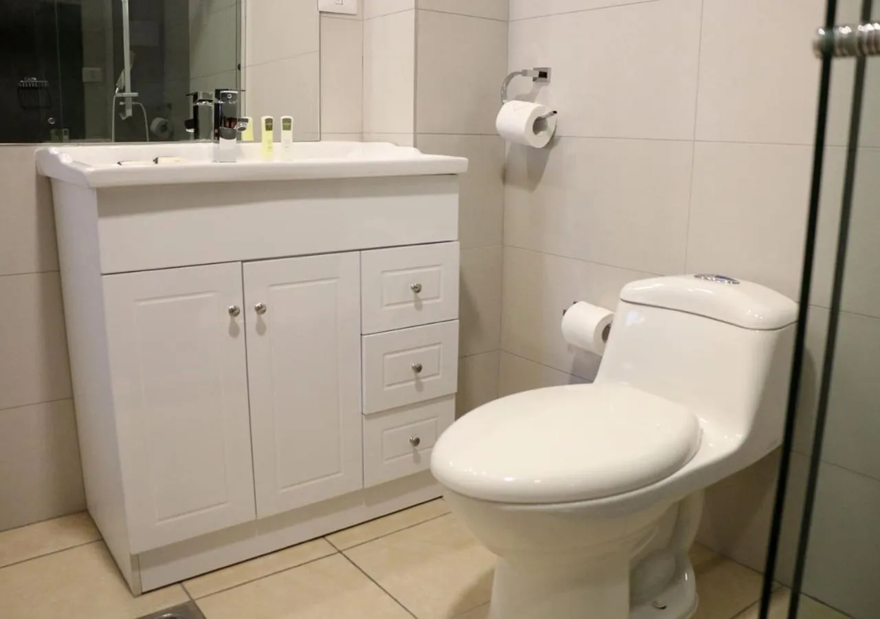 Shower in Hotel Plaza Ñuñoa