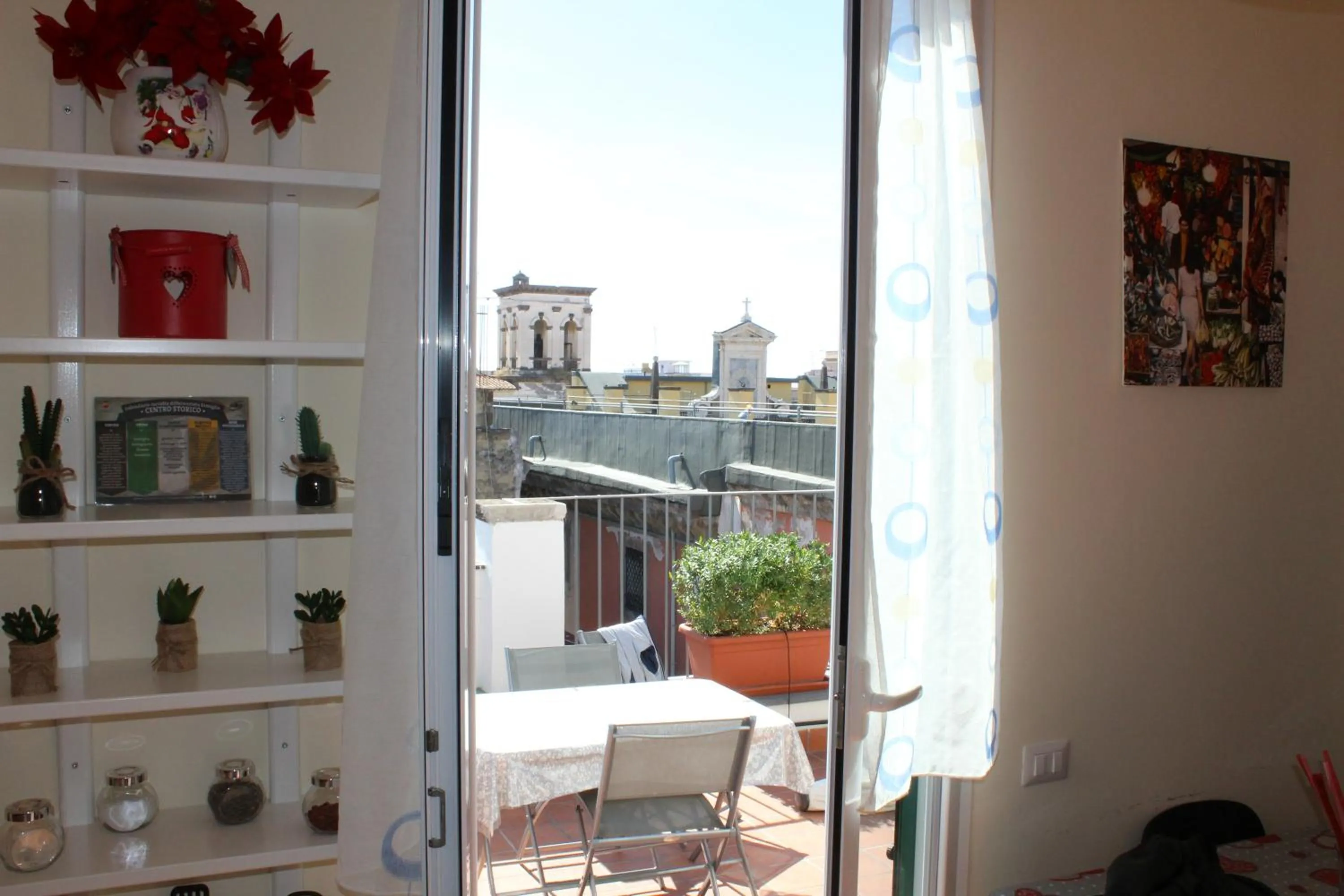 City view in Gregorius Diamerisma panoramic terrace