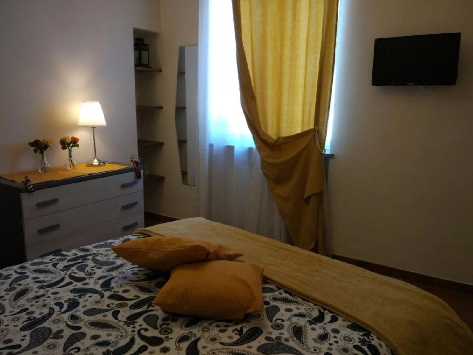 Bedroom, Bed in Gregorius Diamerisma panoramic terrace