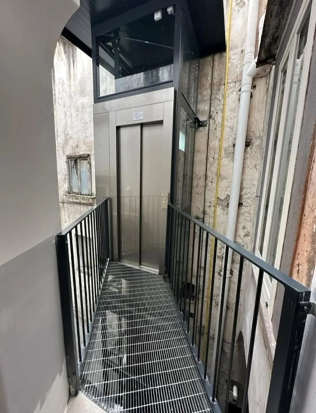 elevator in Gregorius Diamerisma panoramic terrace